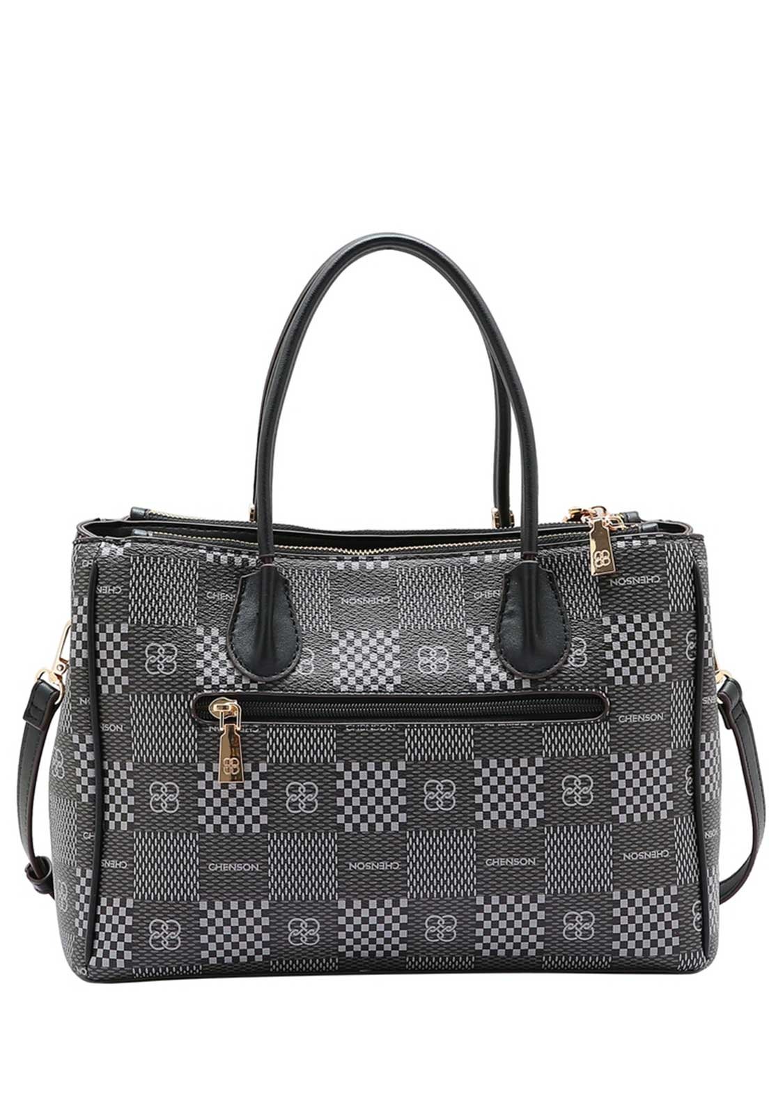Bolsa Feminina Chenson Original Elemento Gráfico Mão 3485093 Preto 3