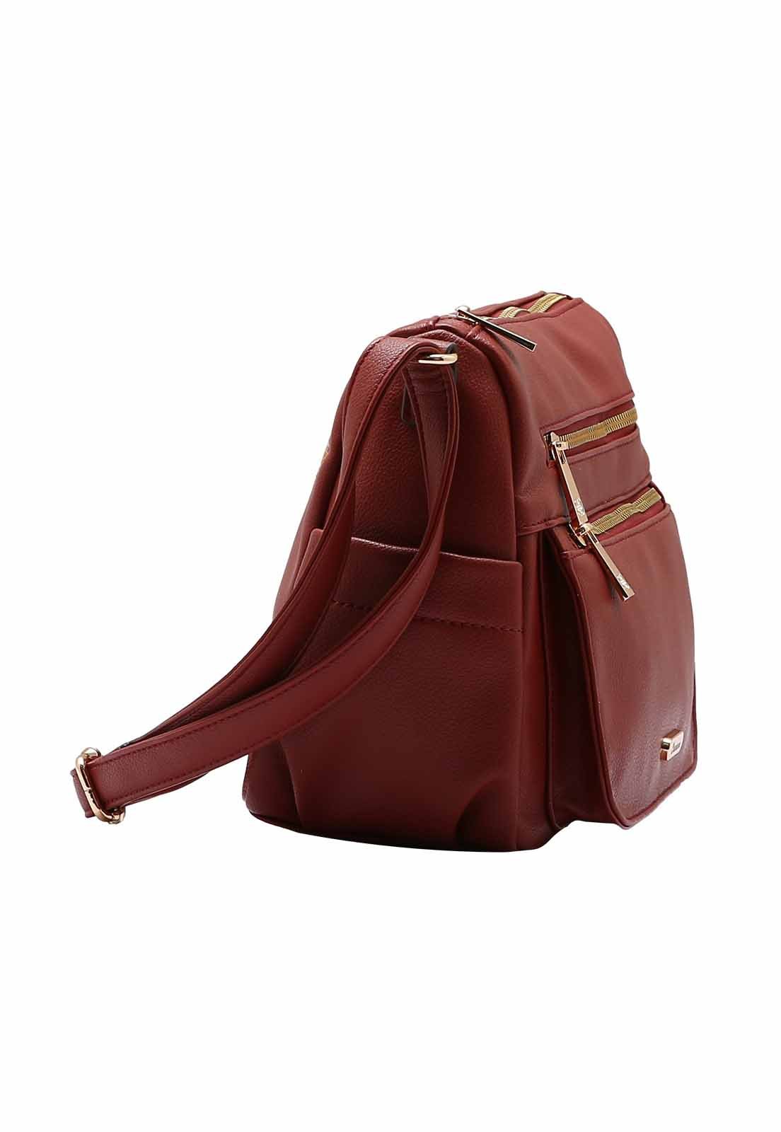 Bolsa Feminina Chenson Original Transversal  3484921 Vinho 2