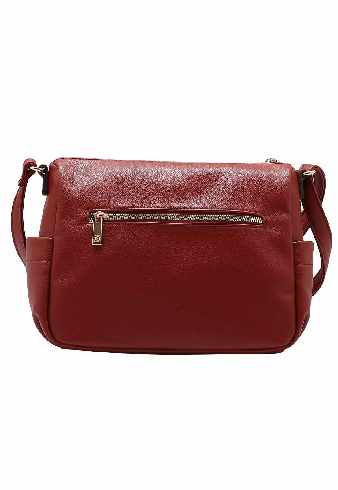 Bolsa Feminina Chenson Original Transversal  3484921 Vinho 3