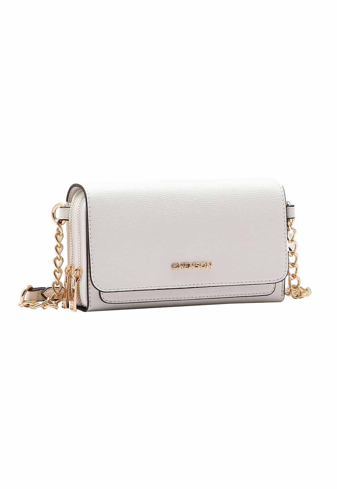 Bolsa Feminina Chenson Original Transversal  3484930 Off White 1