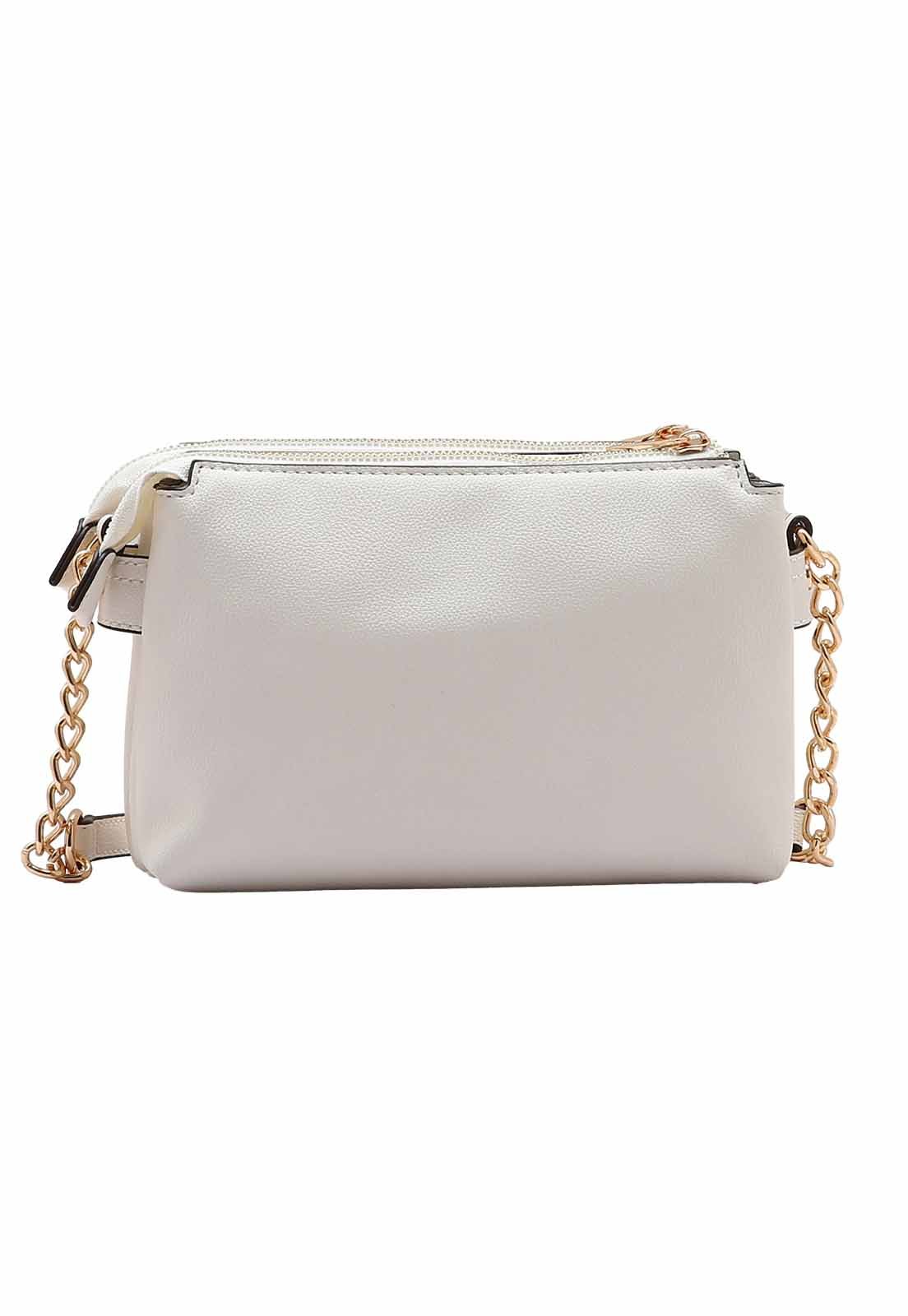 Bolsa Feminina Chenson Original Transversal Versátil 3484928 Off White 3