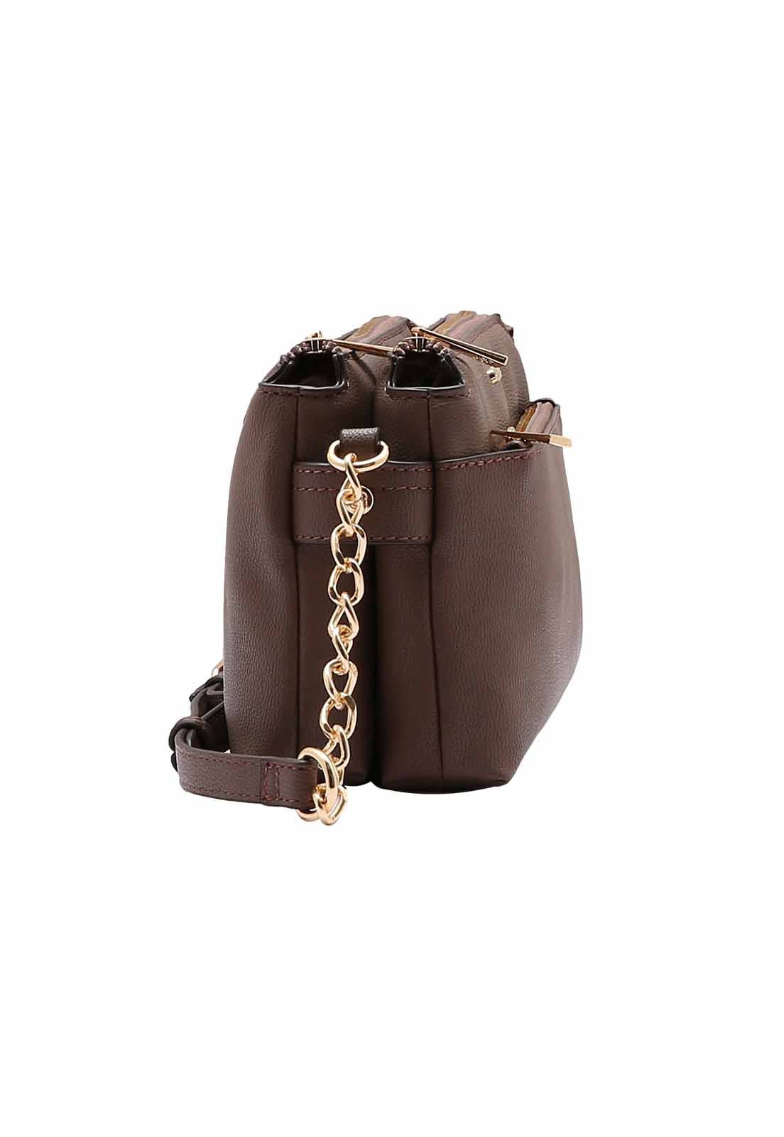 Bolsa Feminina Chenson Original Transversal Versátil 3484928 Marrom 2