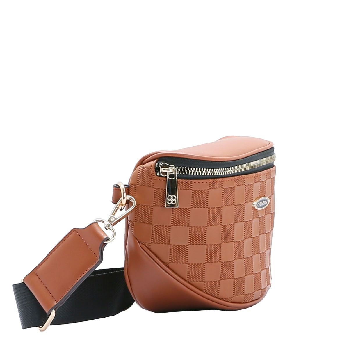 Bolsa Feminina Mix Texturas Versatil 3484428 Marrom 2