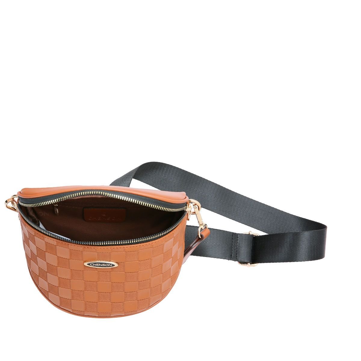 Bolsa Feminina Mix Texturas Versatil 3484428 Marrom 4