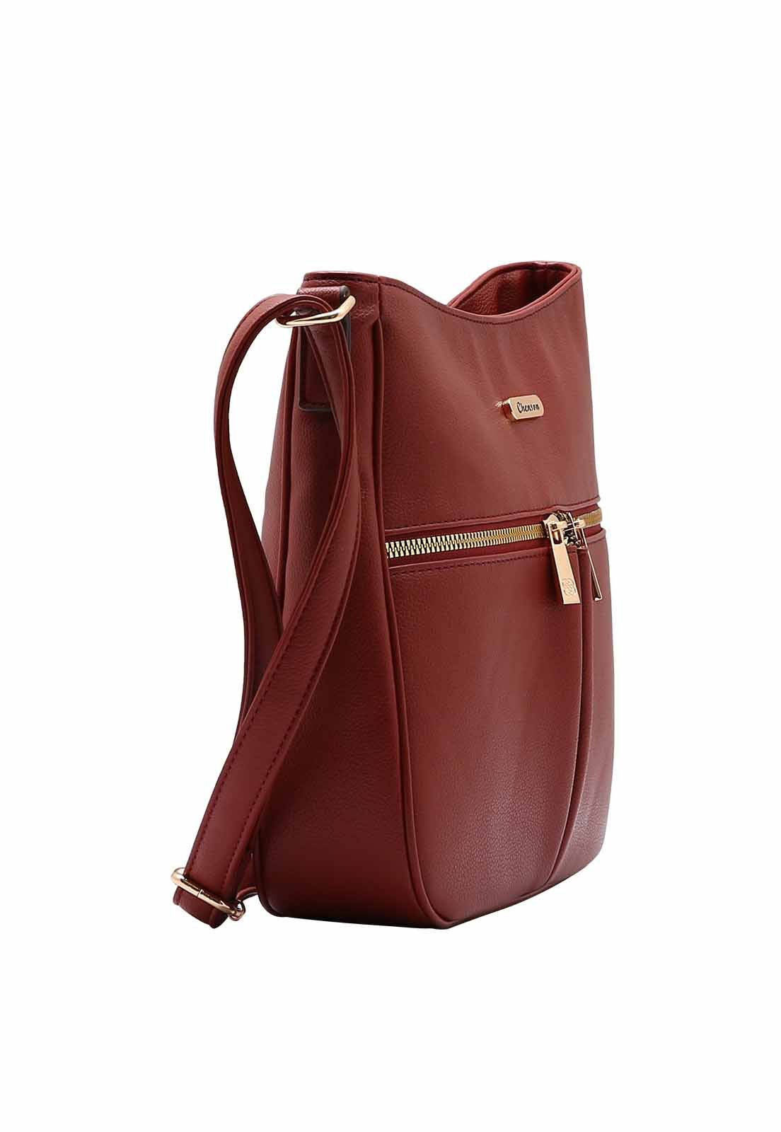 Bolsa Feminina Chenson Original Transversal  3484923 Vinho 2
