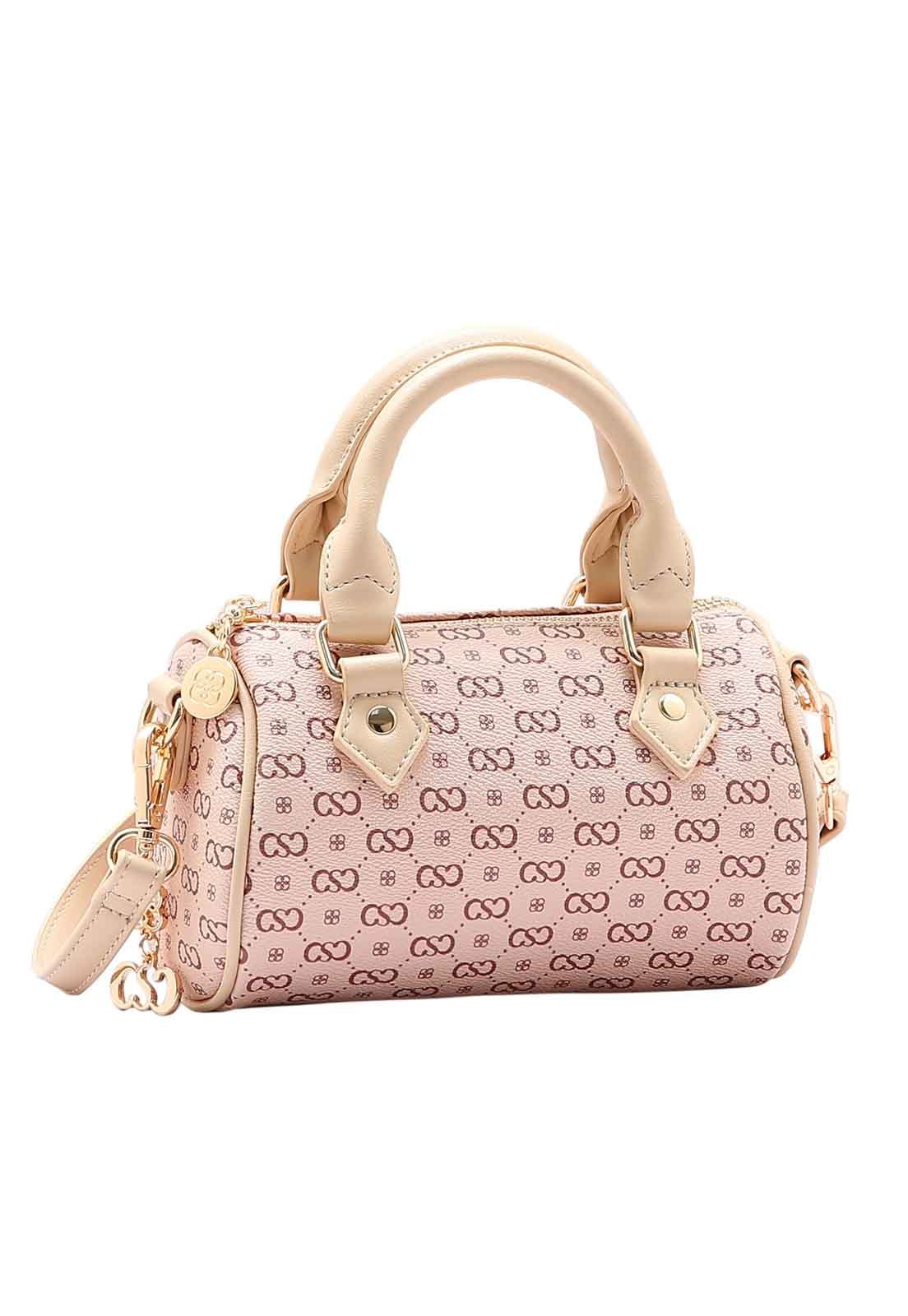 Bolsa Feminina Chenson Original Monograma Elegance Baú 3484973 Bege 1
