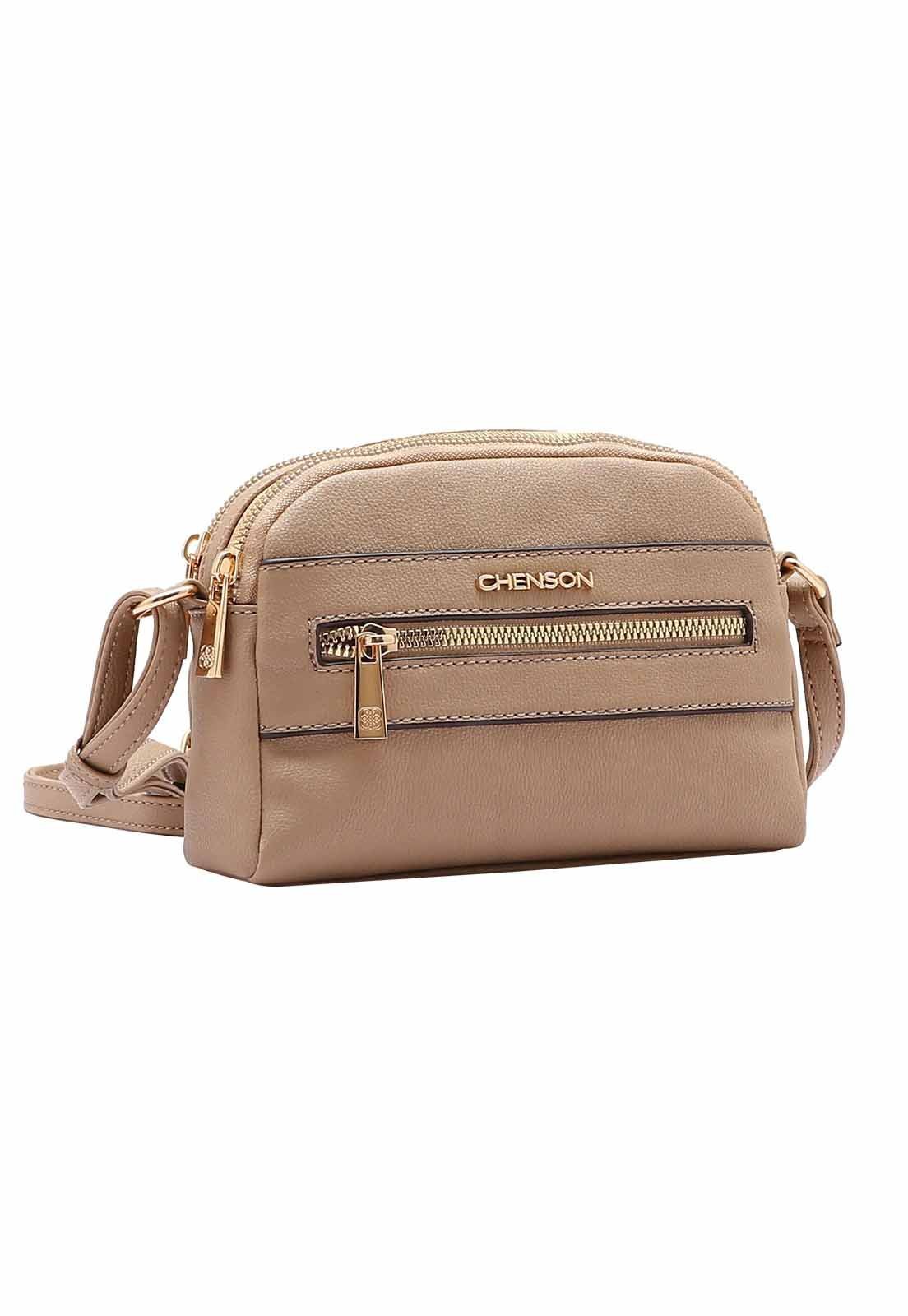 Bolsa Feminina Chenson Original Transversal 3484931 Bege 1