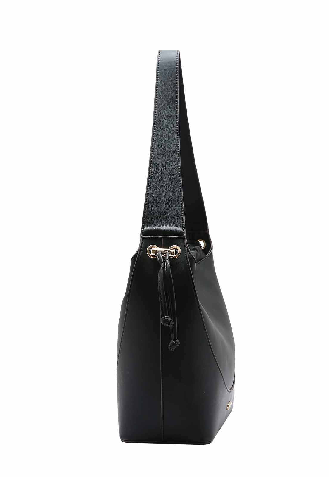 Bolsa Feminina Chenson Original Franzido Chic Ombro 3484891 Preto 2