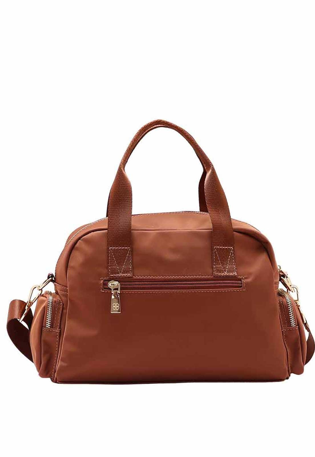 Bolsa Feminina Chenson Original Twill Nylon Mão Marrom 3