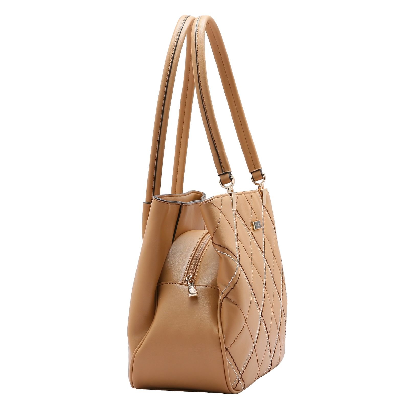 Bolsa Feminina Chenson Pesponto Delicado 3484676 Bege 2