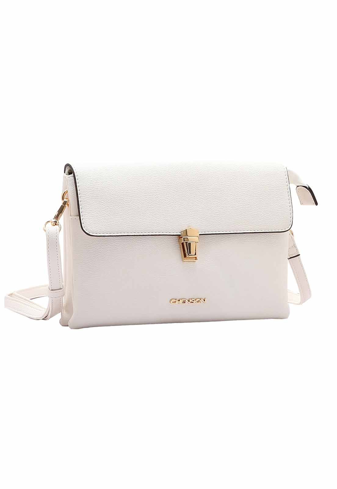 Bolsa Feminina Chenson Original Transversal Versátil 3484927 Off White 1