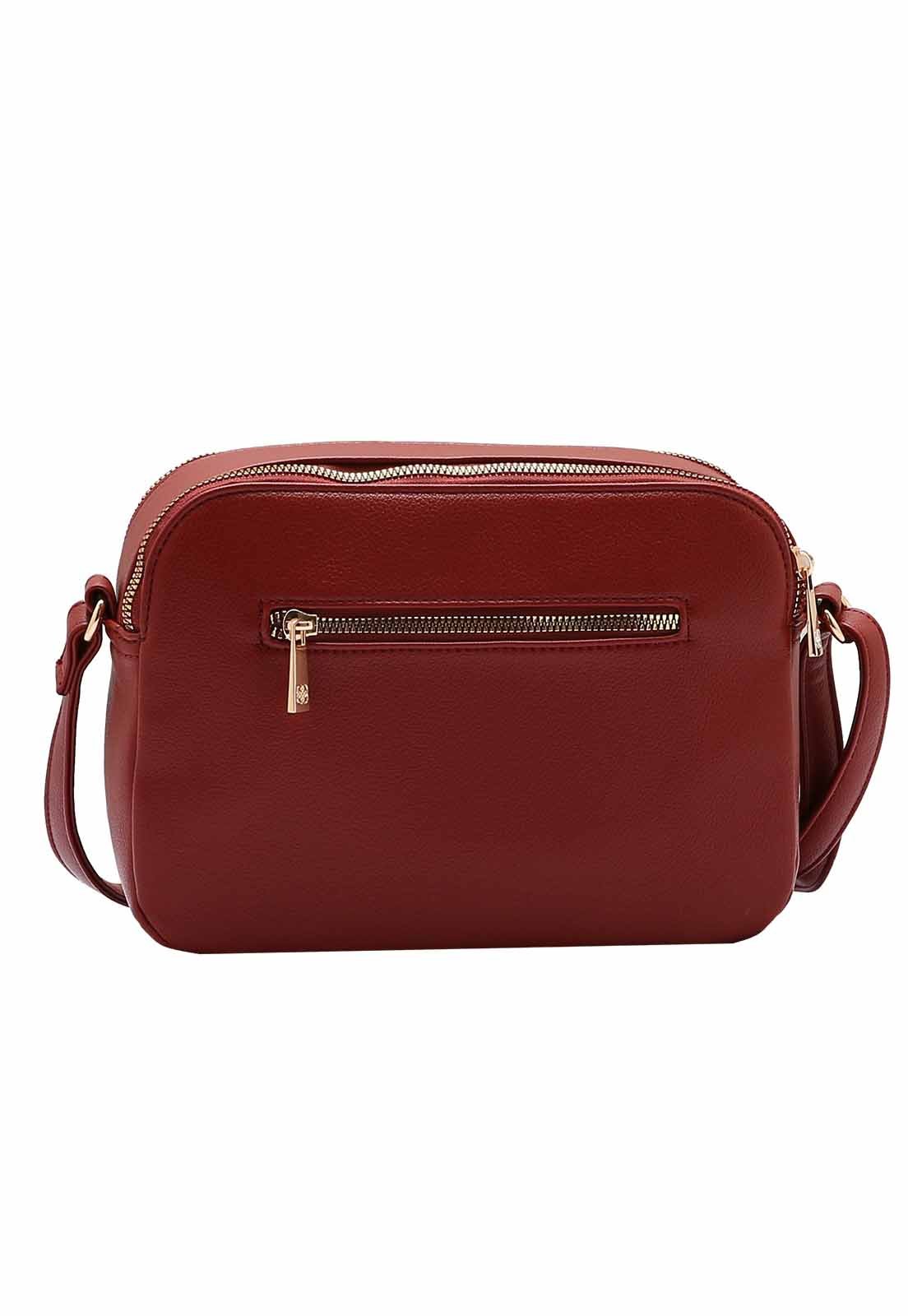 Bolsa Feminina Chenson Original Transversal  3484925 Vinho 3