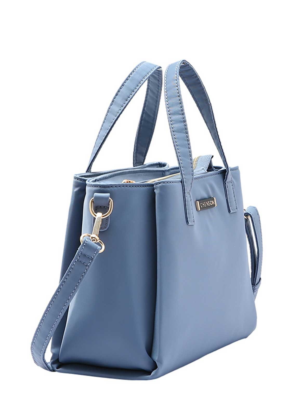 Bolsa Feminina Chenson Original Twill Nylon Mão 3784944 Azul 2