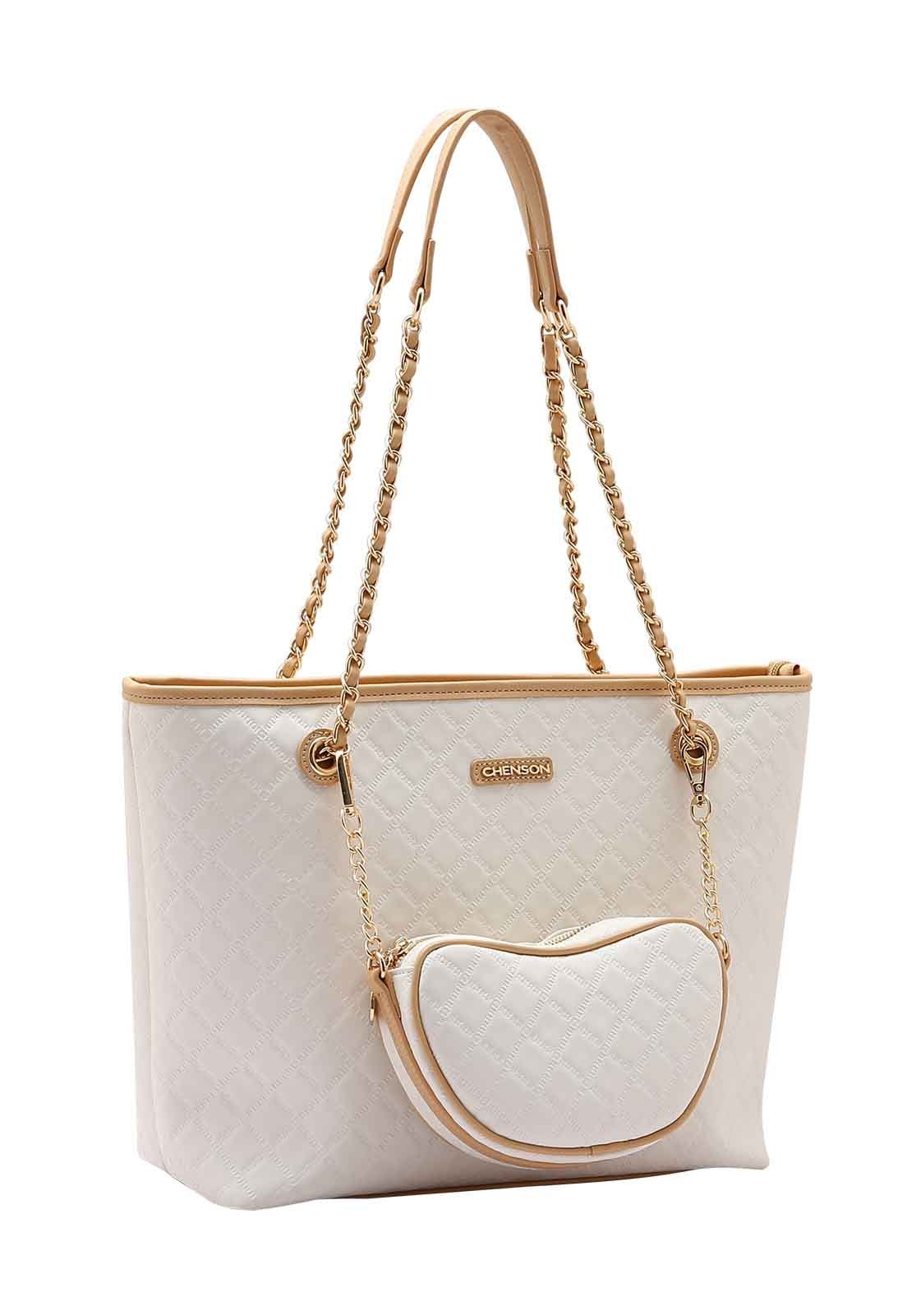 Bolsa Feminina Chenson Original Matelassê Cute Ombro 3484978 Nude 1