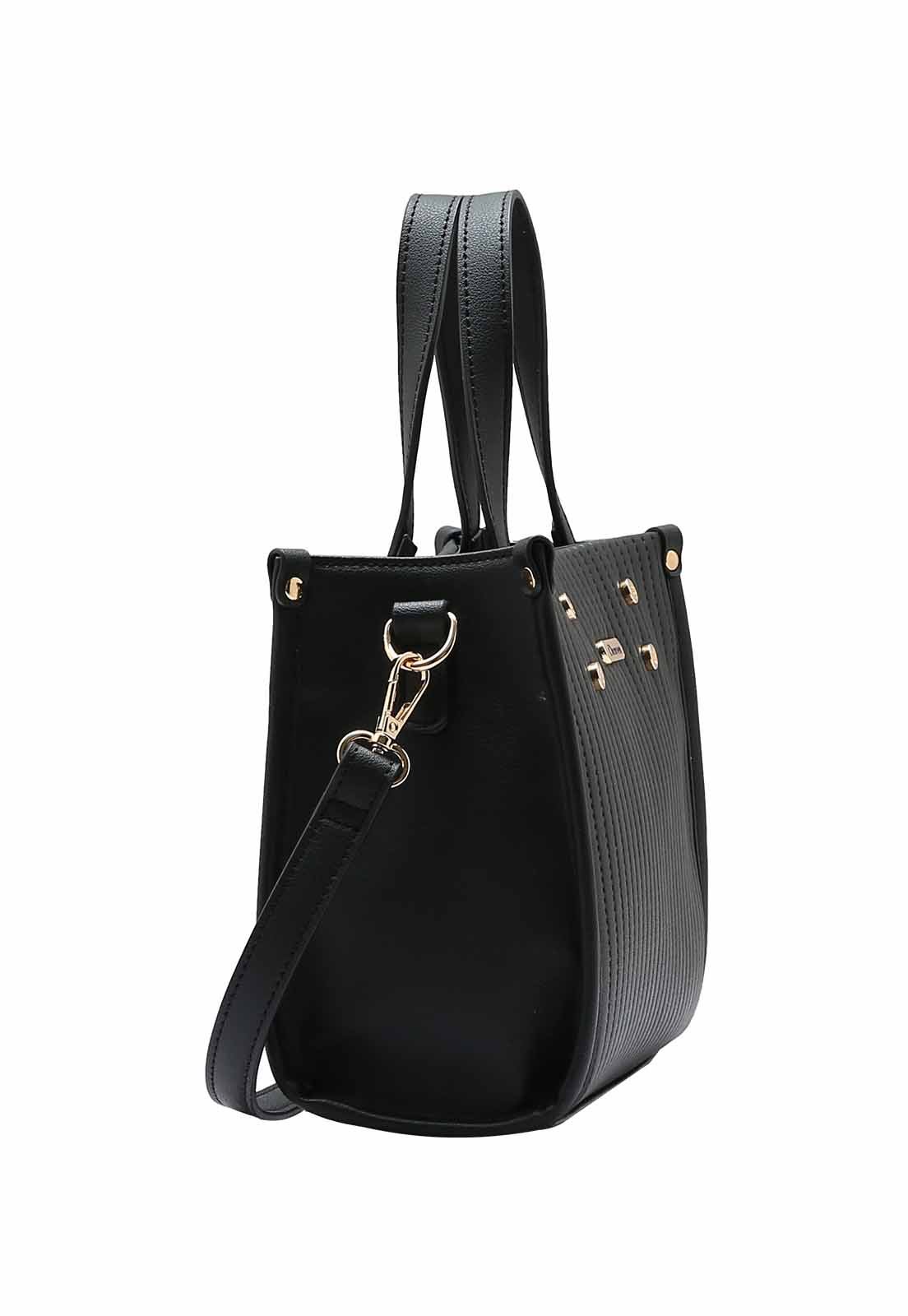 Bolsa Feminina Chenson Original Textura Minimalista Mão 3484898 Preto 2