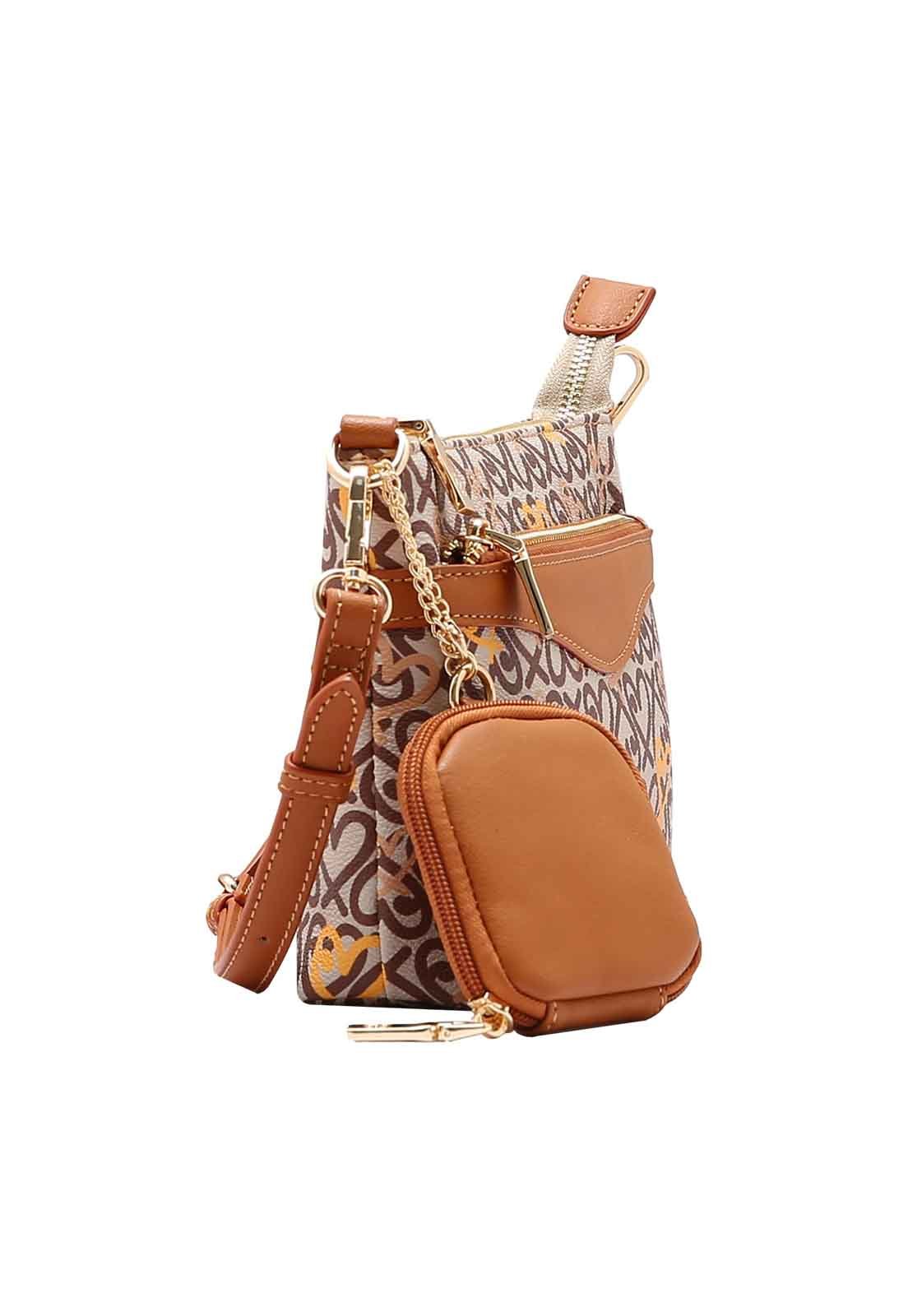 Bolsa Feminina Chenson Original Classic Heart Versátil 3484991 Café 2