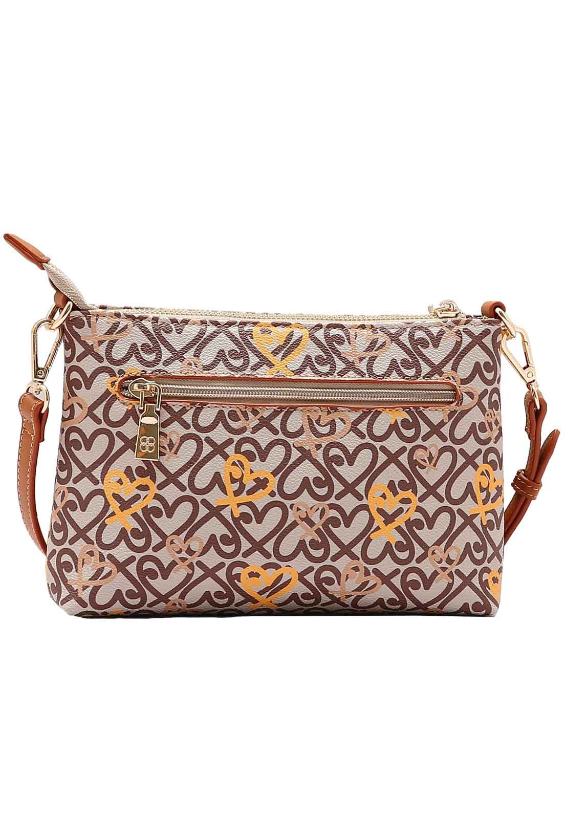 Bolsa Feminina Chenson Original Classic Heart Versátil 3484991 Café 3