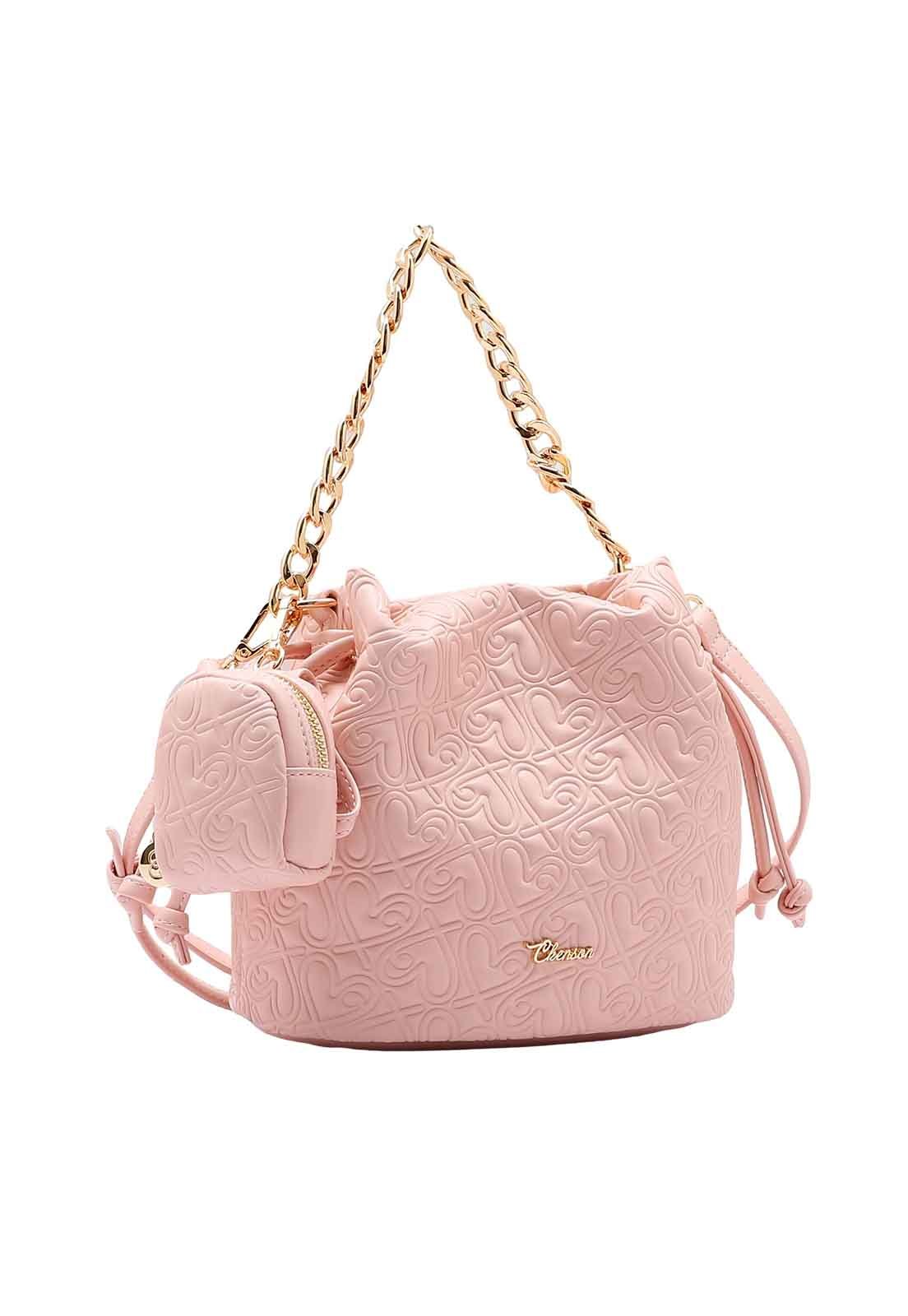 Bolsa Feminina Chenson Original Heart Cool Saco 3485105 Rosa 4