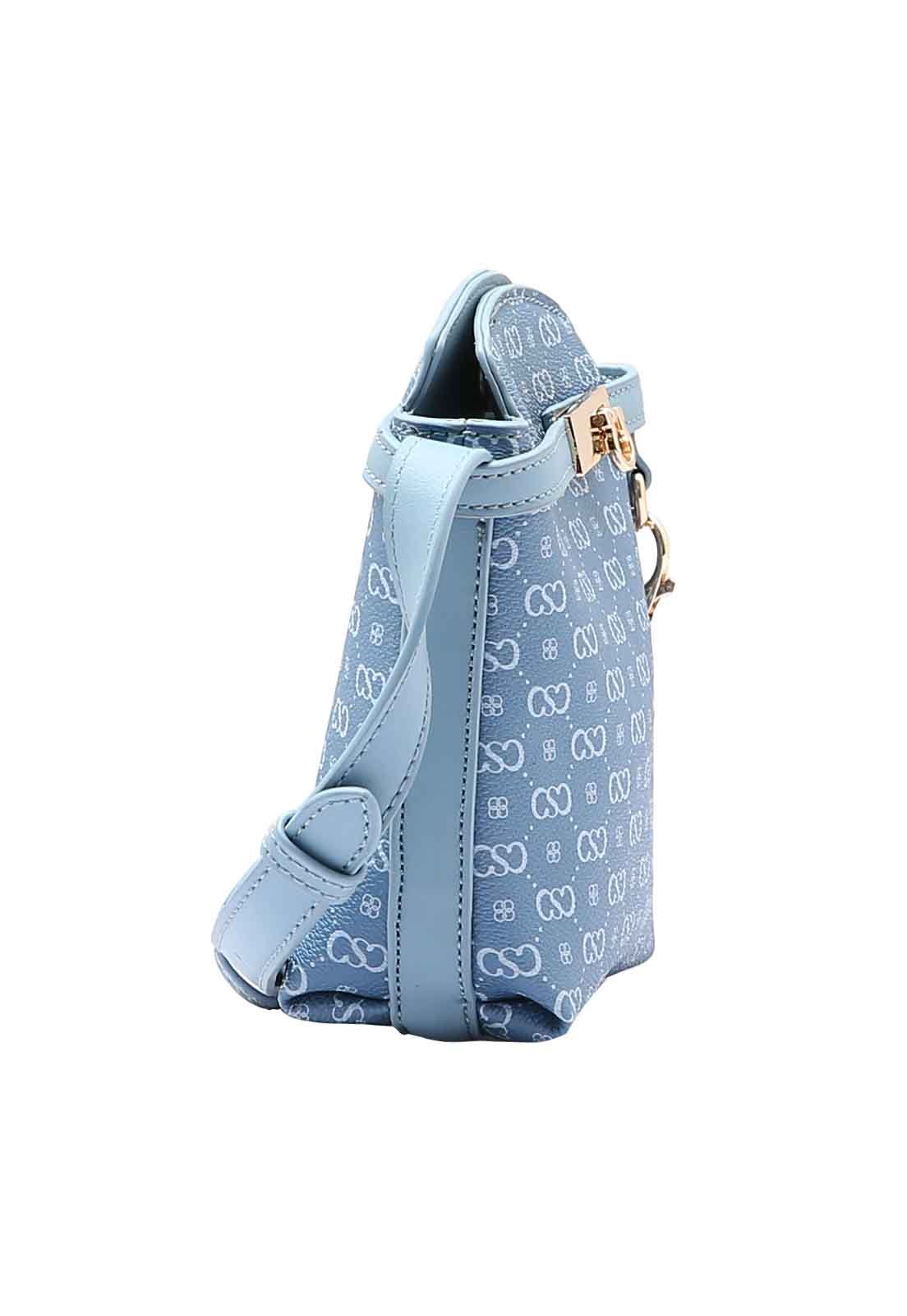 Bolsa Feminina Chenson Original Monograma Elegance Transversal 3484976 Azul 2