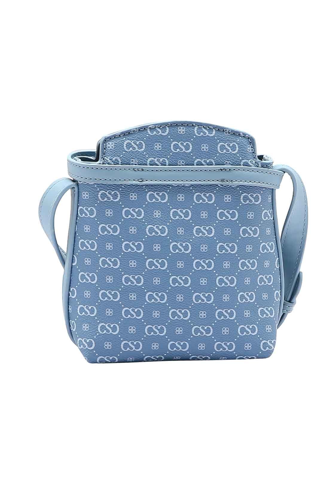 Bolsa Feminina Chenson Original Monograma Elegance Transversal 3484976 Azul 3
