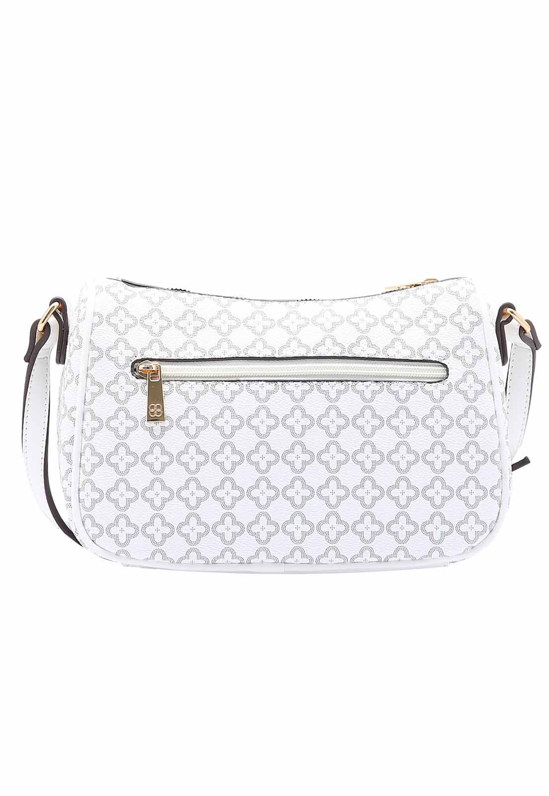 Bolsa Feminina Chenson Original Elemento Grafico Transversal 3484846 Off White 3