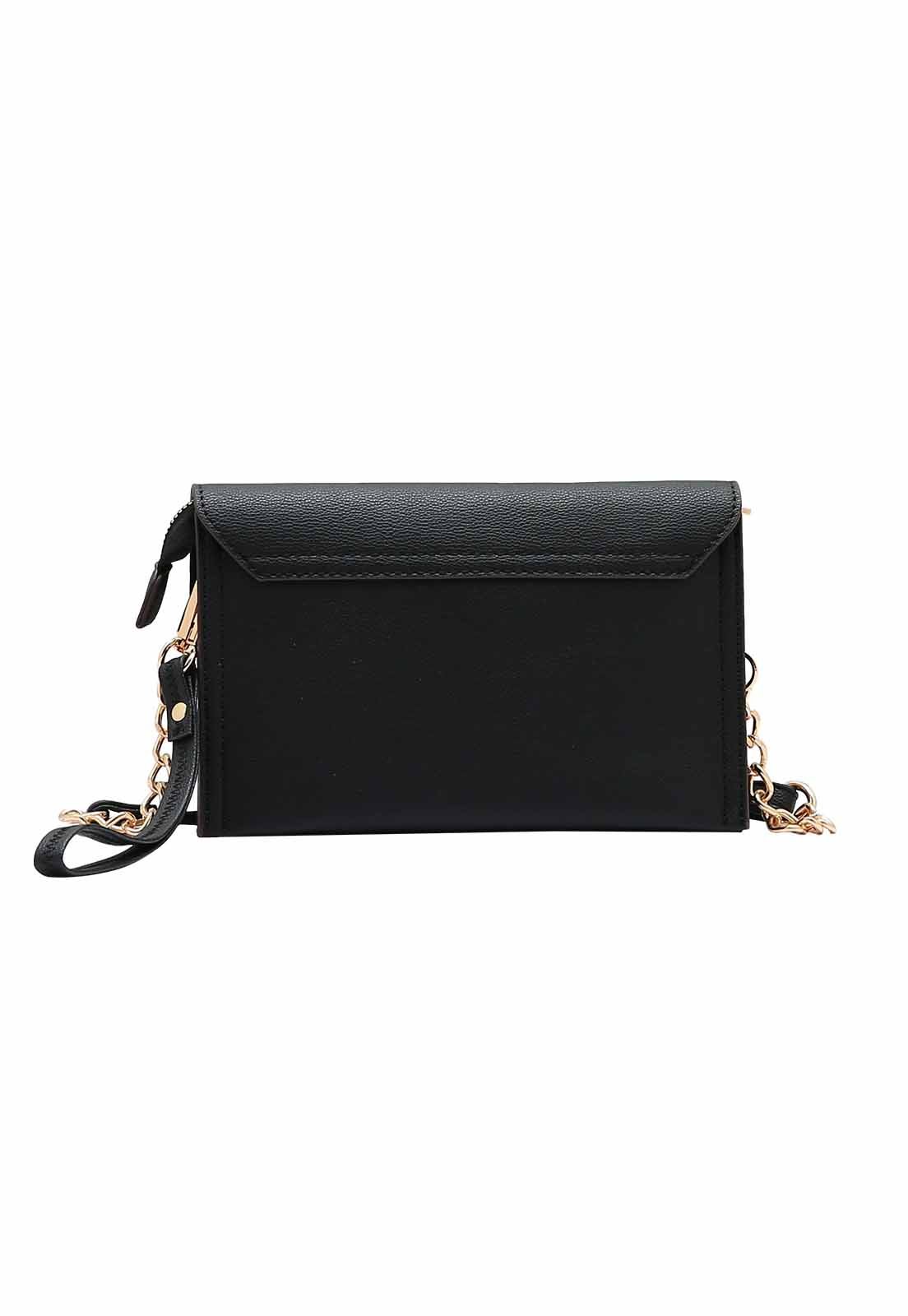 Bolsa Feminina Chenson Original Transversal 3484933 Preto 3