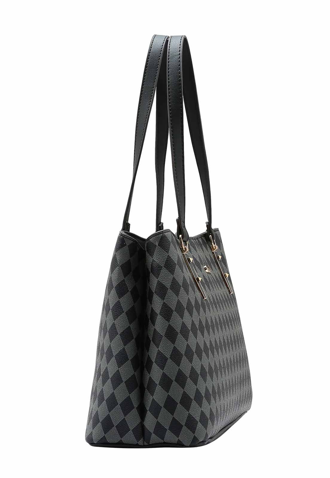 Bolsa Feminina Chenson Original Geométrica Ombro 3484848 Preto 2