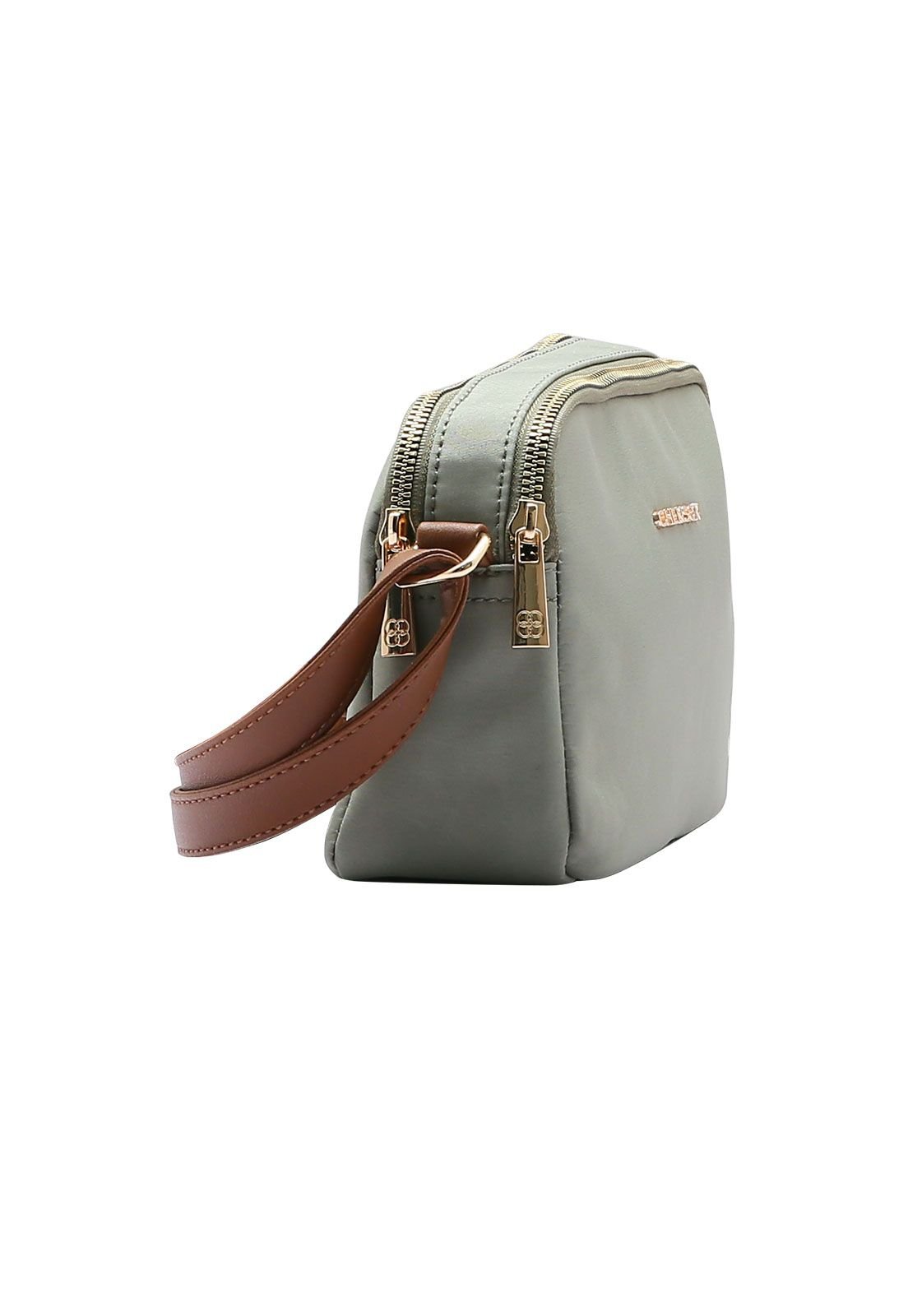 Bolsa Feminina Microfibra Transversal 3484133 Verde Musgo 2