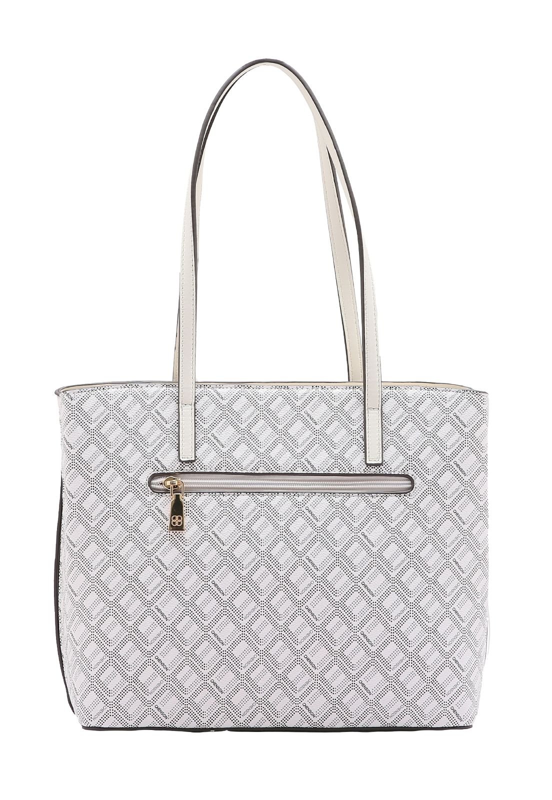 Bolsa Feminina Chenson Monograma Pontilhado 3484733 Off White 3