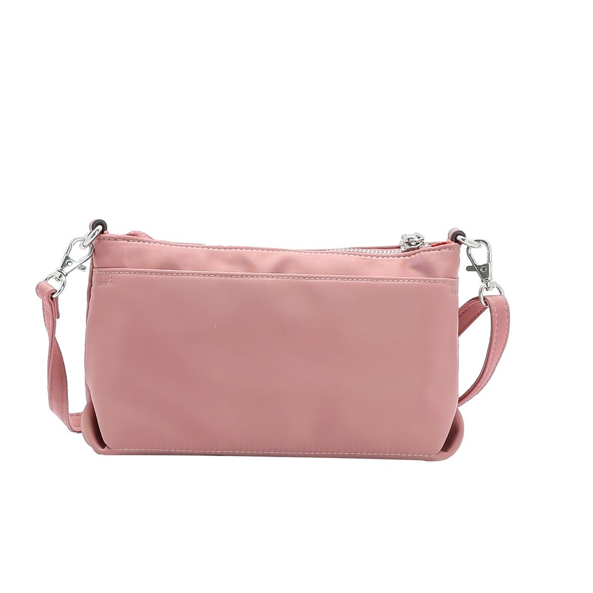 Bolsa Feminina Twill Nylon Versátil 3784534 Rosé 3