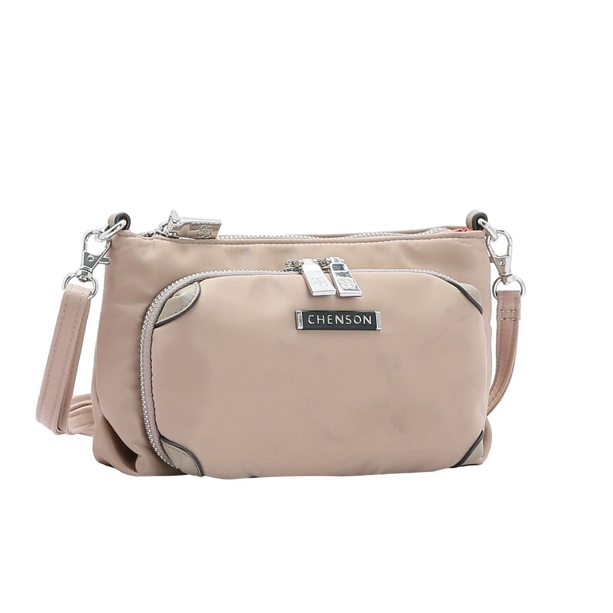 Bolsa Feminina Twill Nylon Versátil 3784534 Bege 1