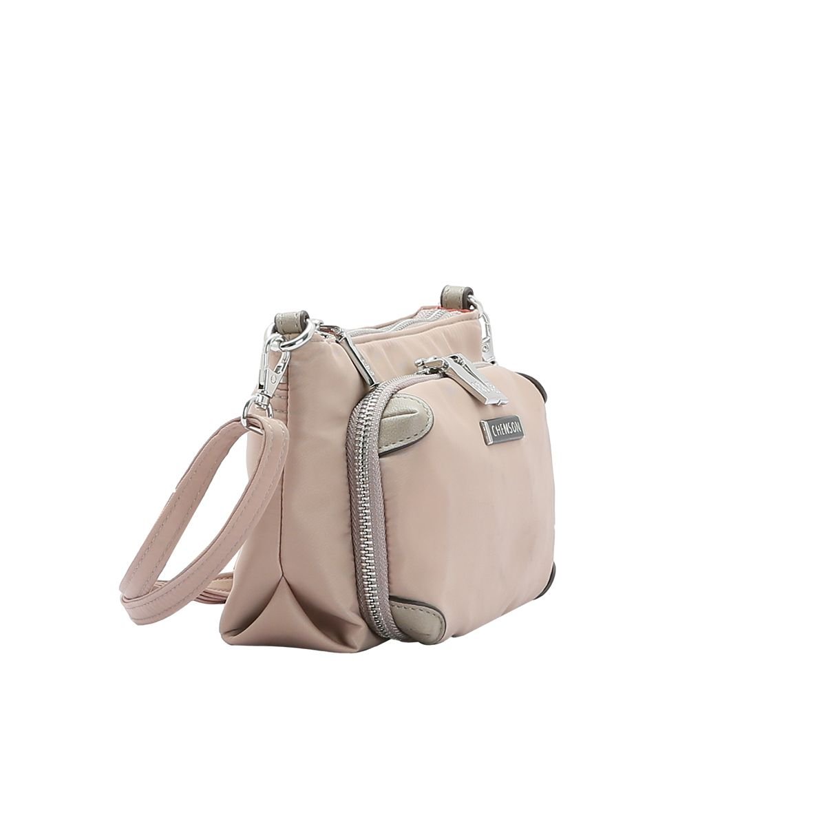 Bolsa Feminina Twill Nylon Versátil 3784534 Bege 2