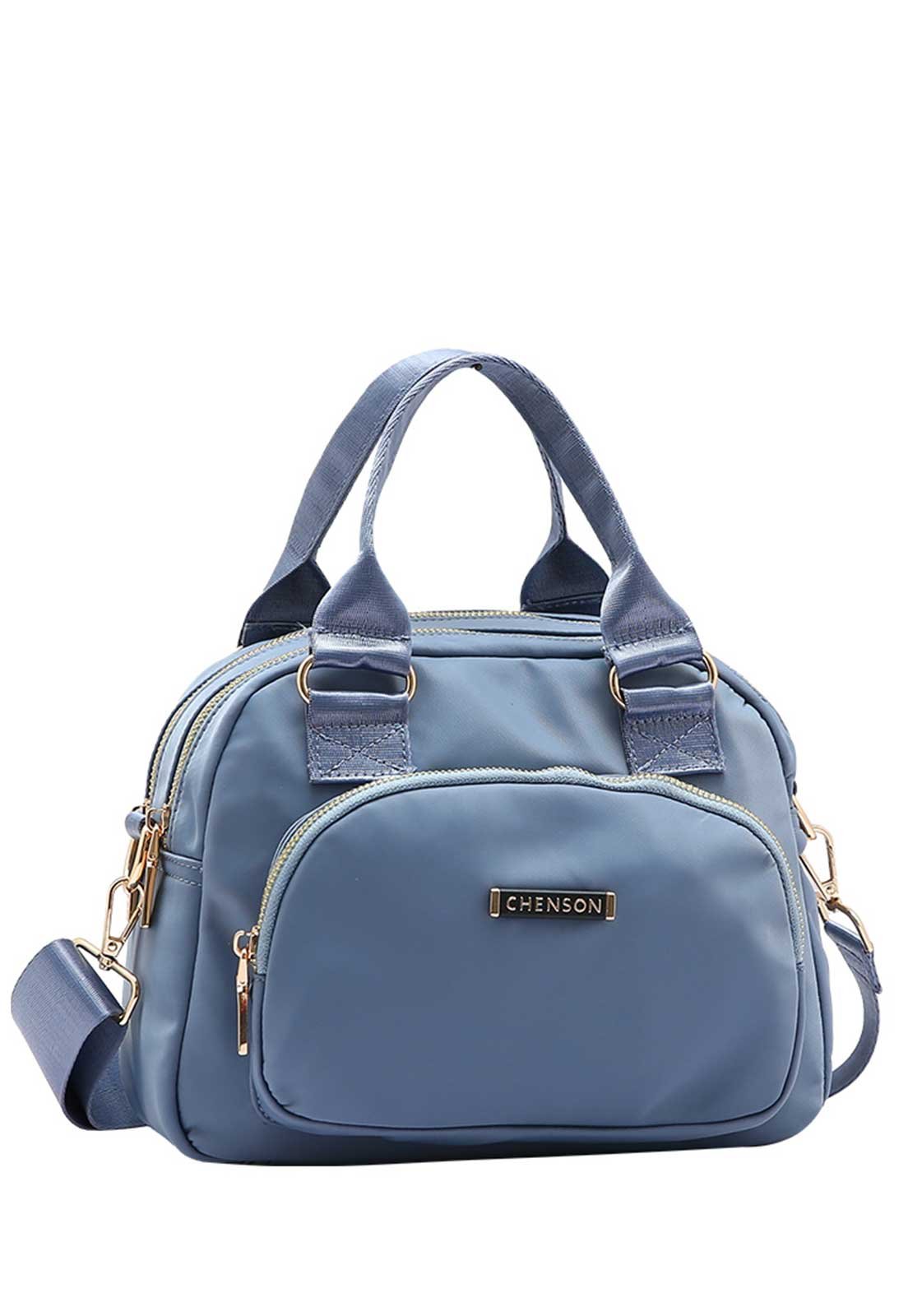 Bolsa Feminina Chenson Original Twill Nylon Mão 3784946 Azul 1