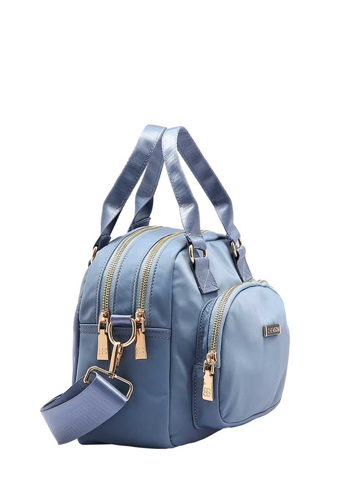 Bolsa Feminina Chenson Original Twill Nylon Mão 3784946 Azul 2