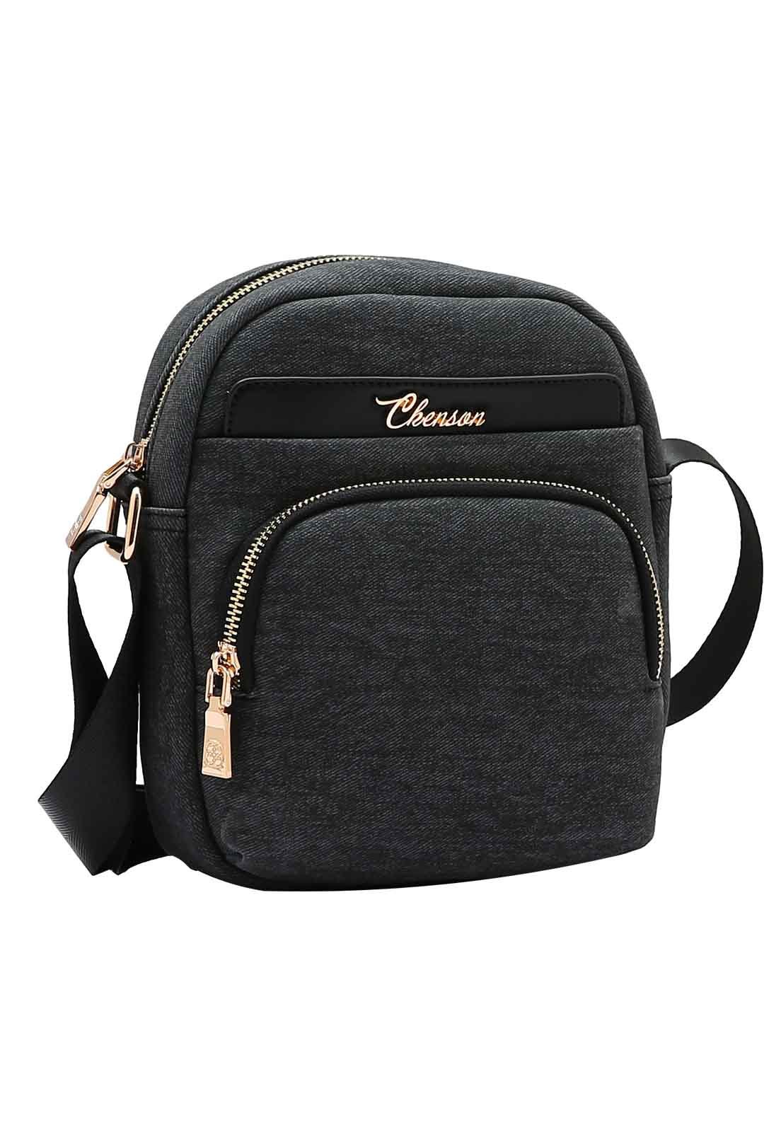 Bolsa Feminina Chenson Original Sport Cool Transversal 3485109 Preto 1