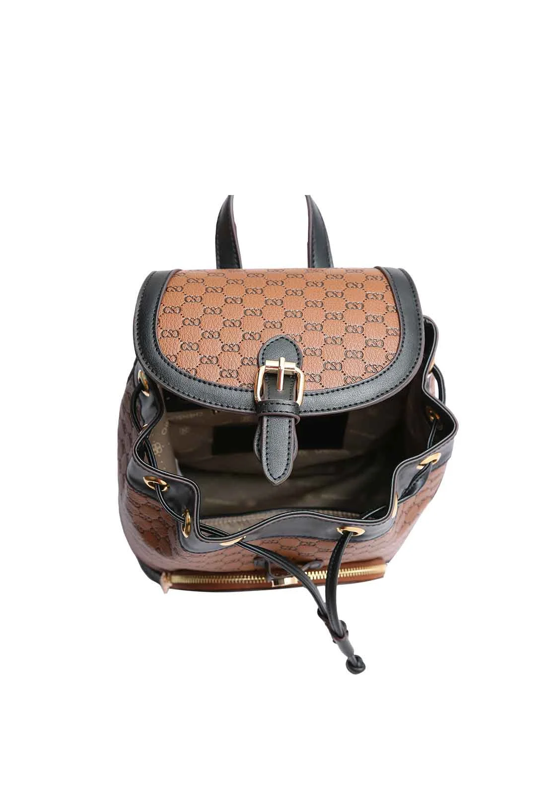 Mochila Feminina Chenson Original Luxury Monograma Costas 8485045 Café 4