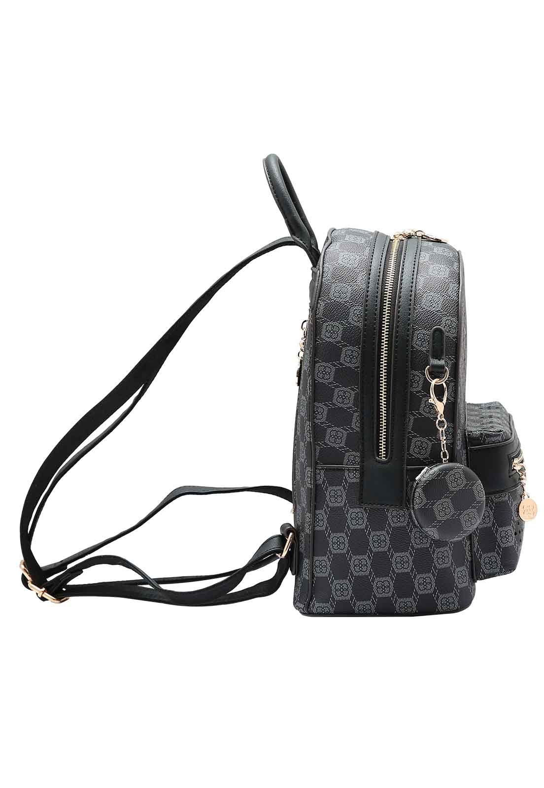 Mochila Feminina Chenson Original New Cristal Costas 8485022 Preto 2