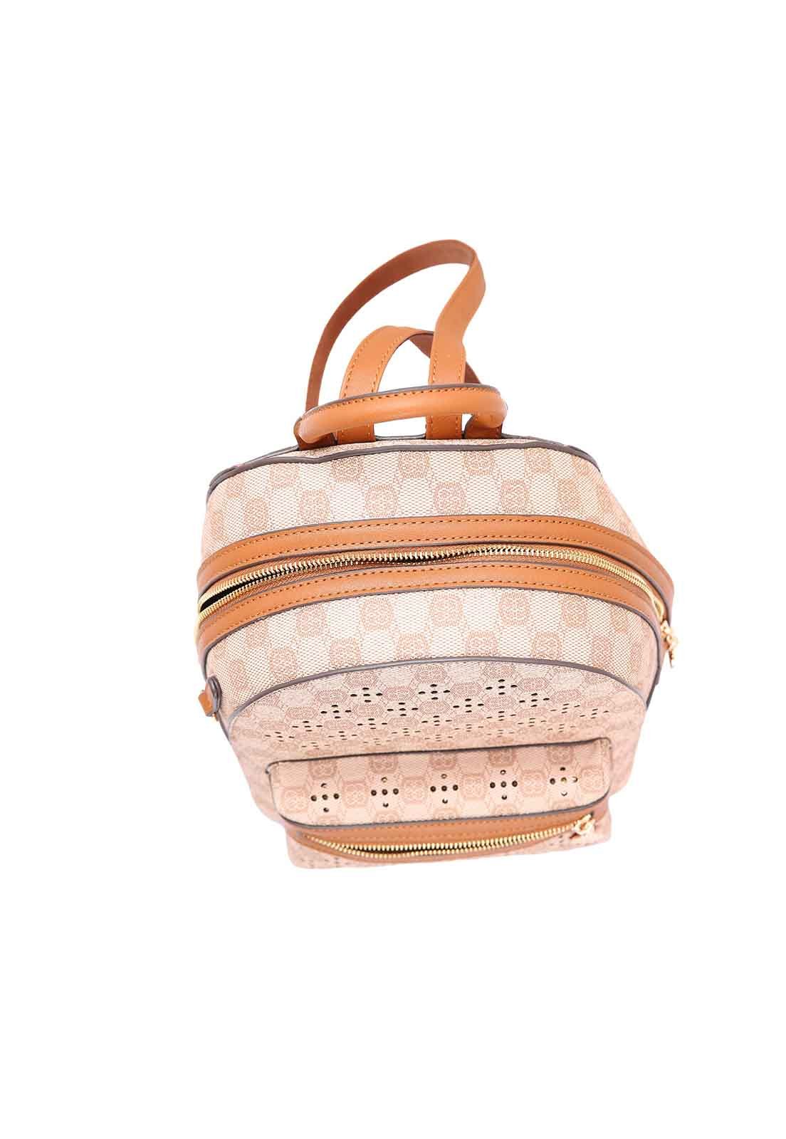 Mochila Feminina Chenson Original New Cristal Costas 8485022 Marrom 4