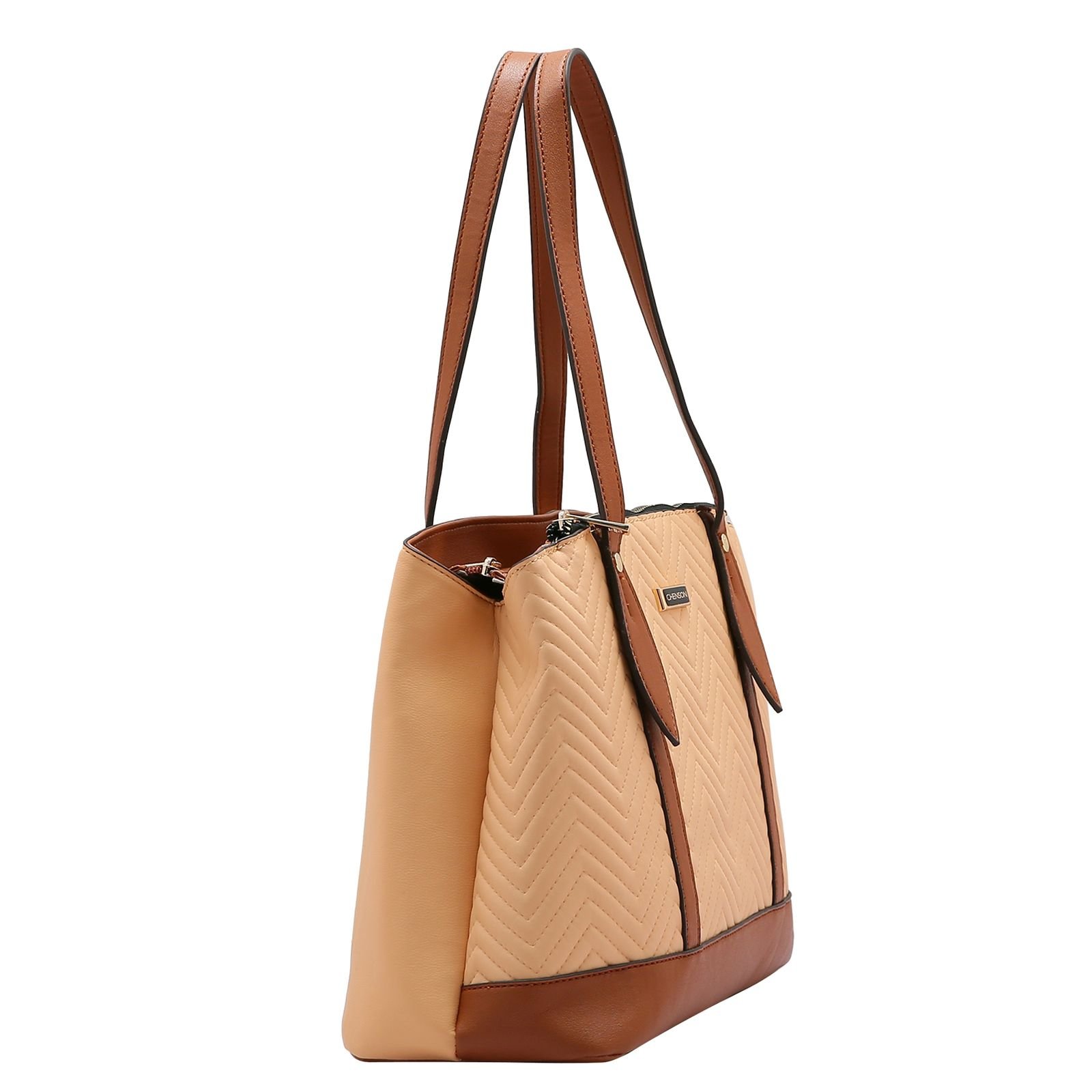 Bolsa Feminina Chenson Duo Matelasse 3484702 Bege 2