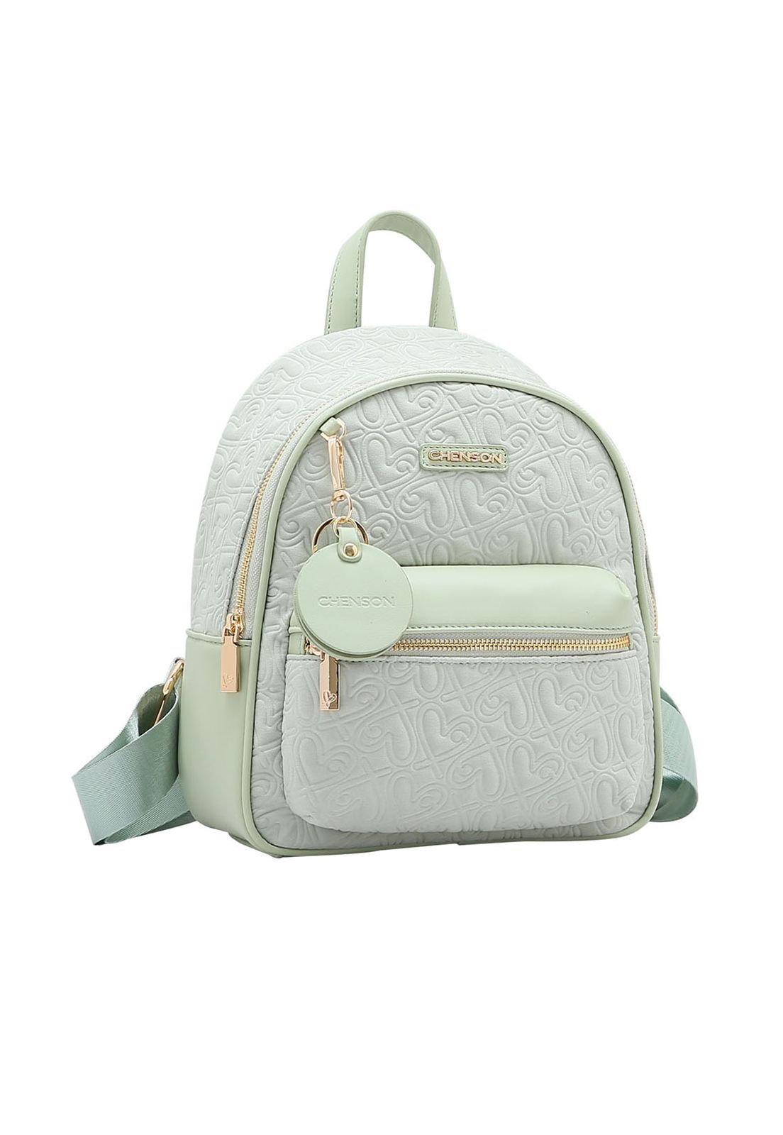Mochila Feminina Chenson Heart Cool 8784776 Verde 1