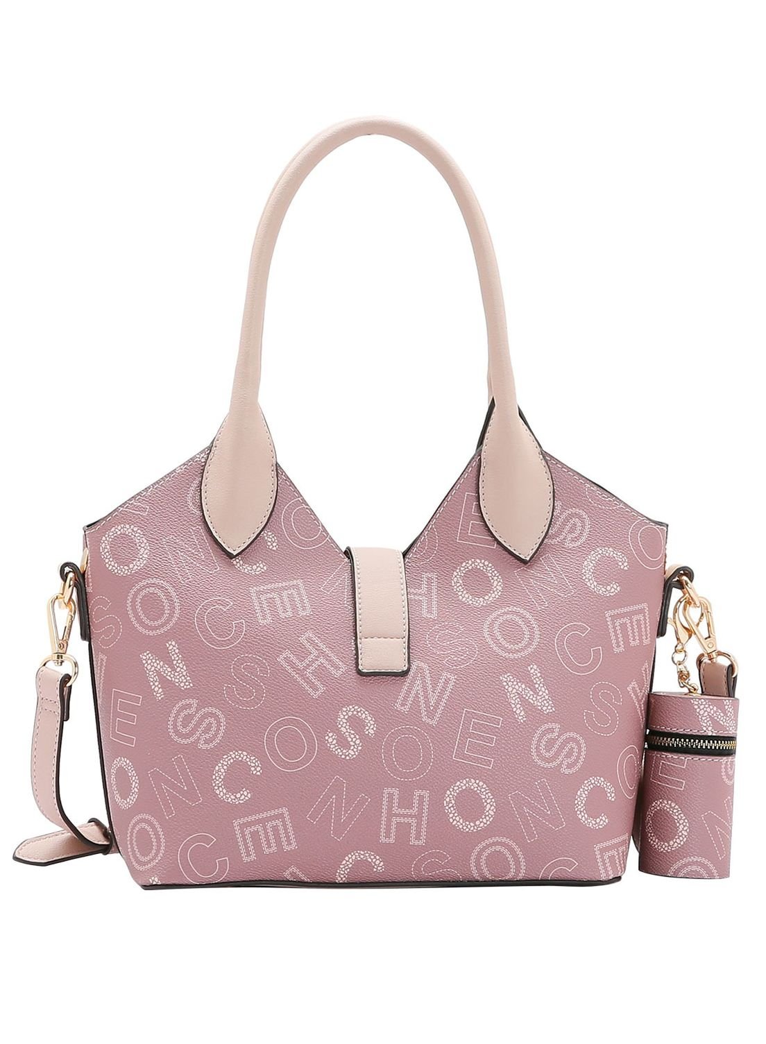 Bolsa Feminina Monograma Fun Mão 3484541 Rosa 3
