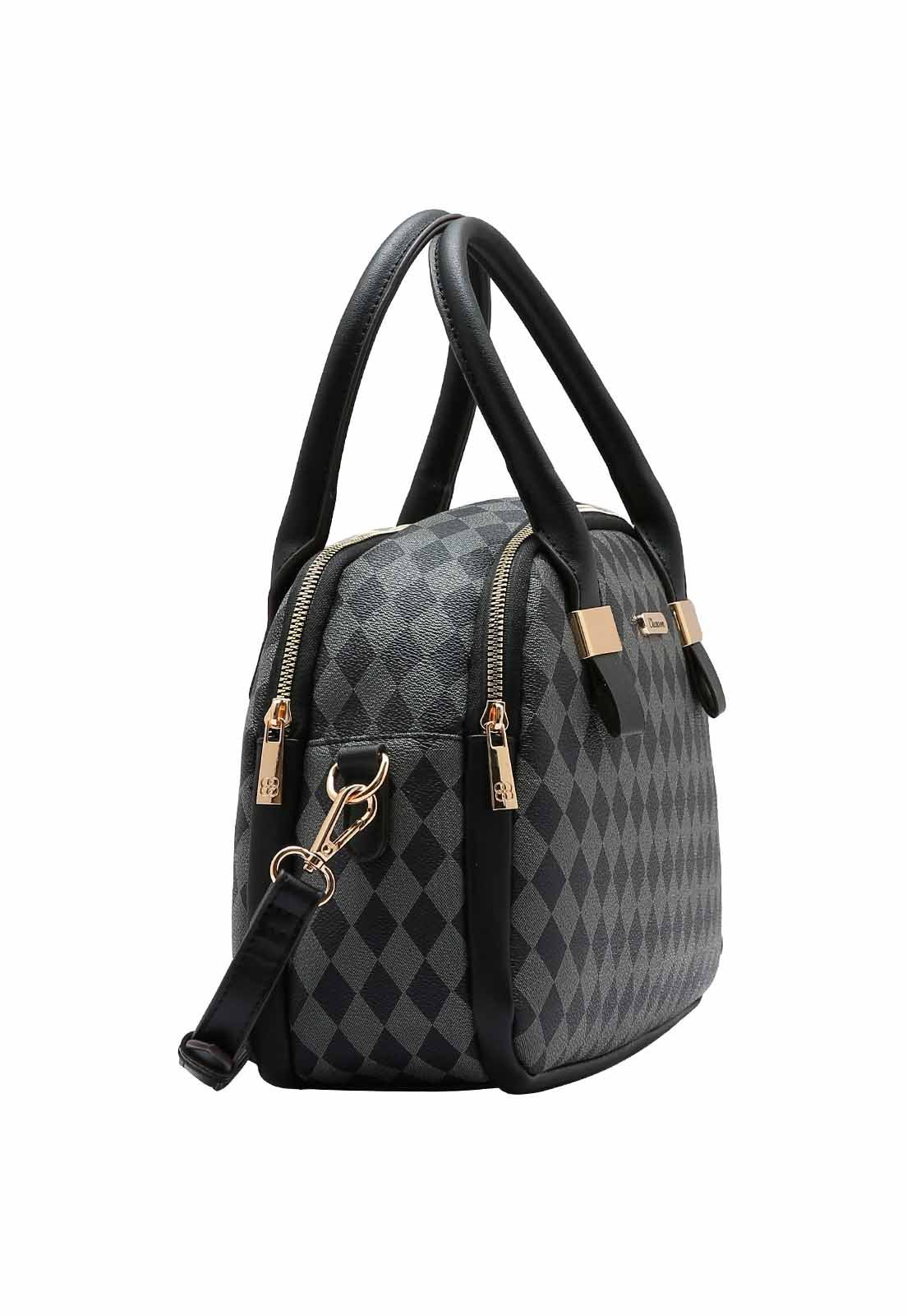 Bolsa Feminina Chenson Original Geométrica Mão 3484853 Preto 2