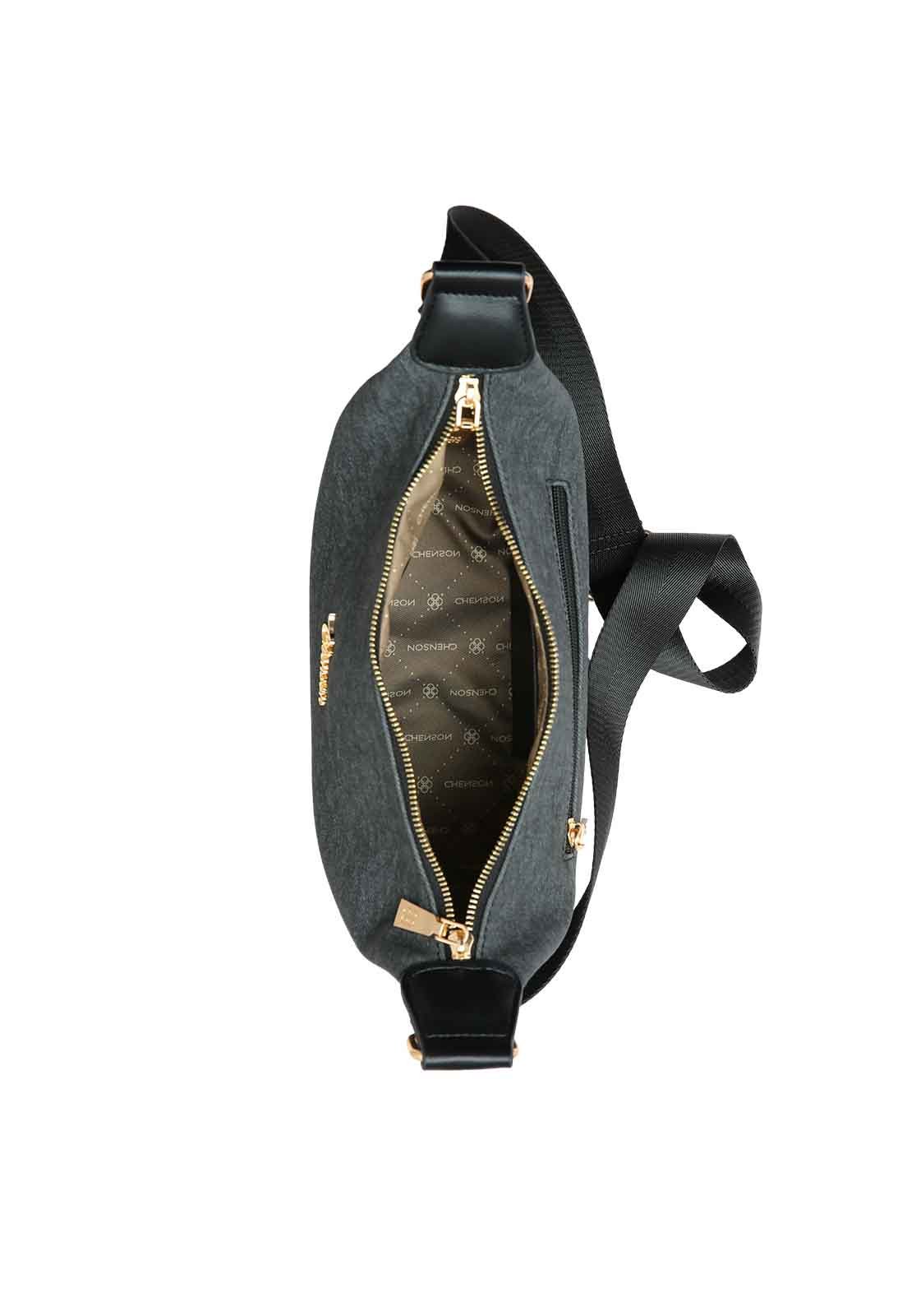 Bolsa Feminina Chenson Original Sport Cool Transversal 3485107 Preto 4