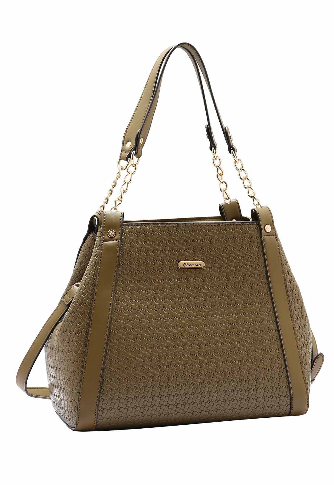 Bolsa Feminina Chenson Original Mini Tresse Ombro 3484954 Verde Musgo 1