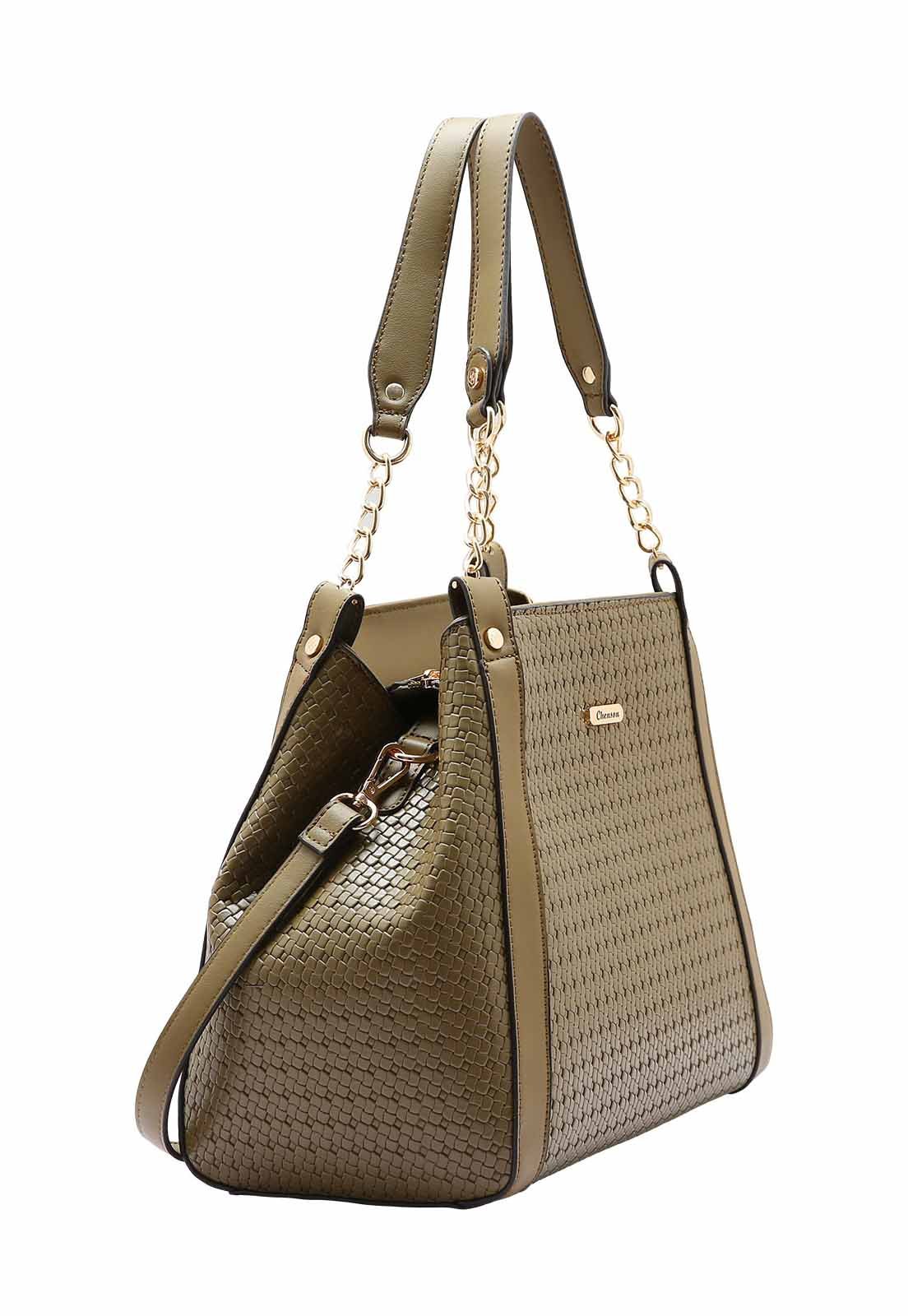 Bolsa Feminina Chenson Original Mini Tresse Ombro 3484954 Verde Musgo 2