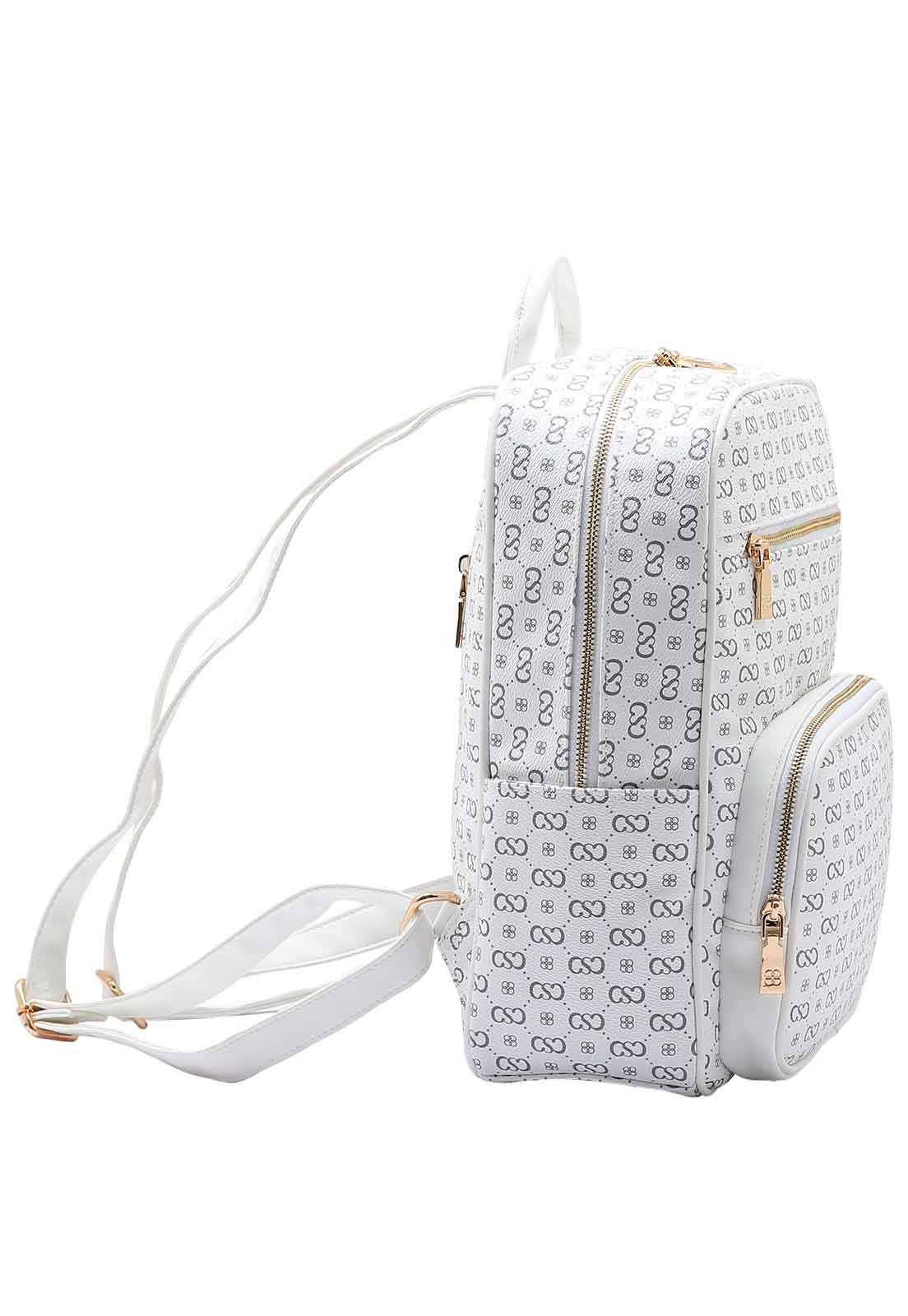 Mochila Feminina Chenson Original Elegance Luxo Laptop 8485078 Off White 2