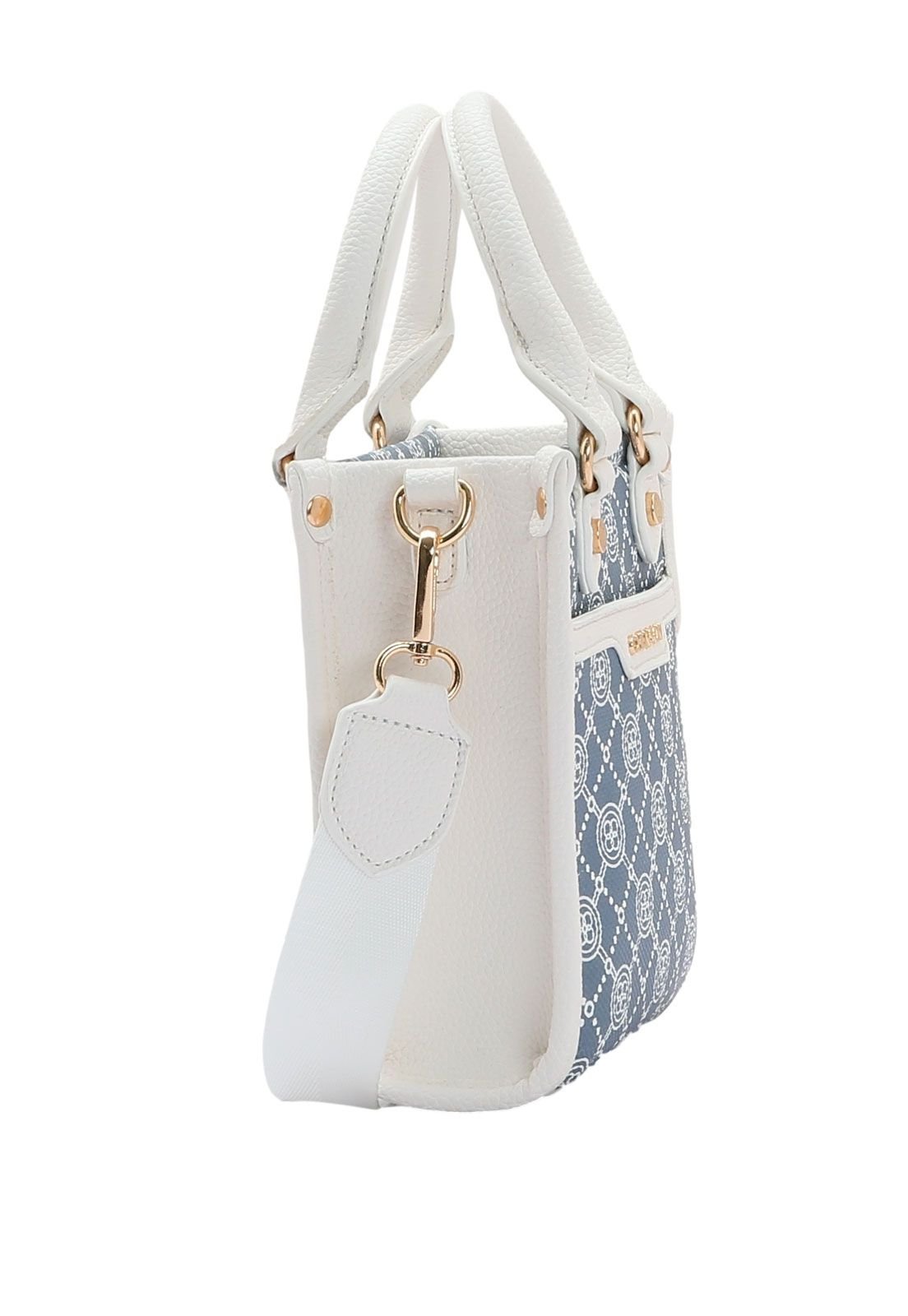 Bolsa Feminina Bordado e Cool Mão 3484561 Azul 2