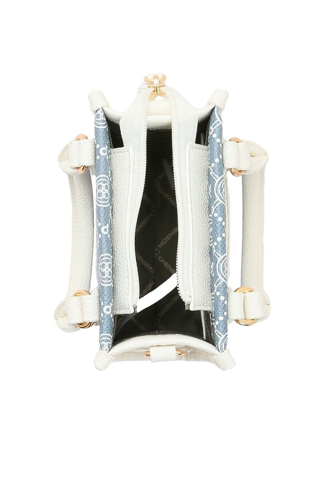 Bolsa Feminina Bordado e Cool Mão 3484561 Azul 3