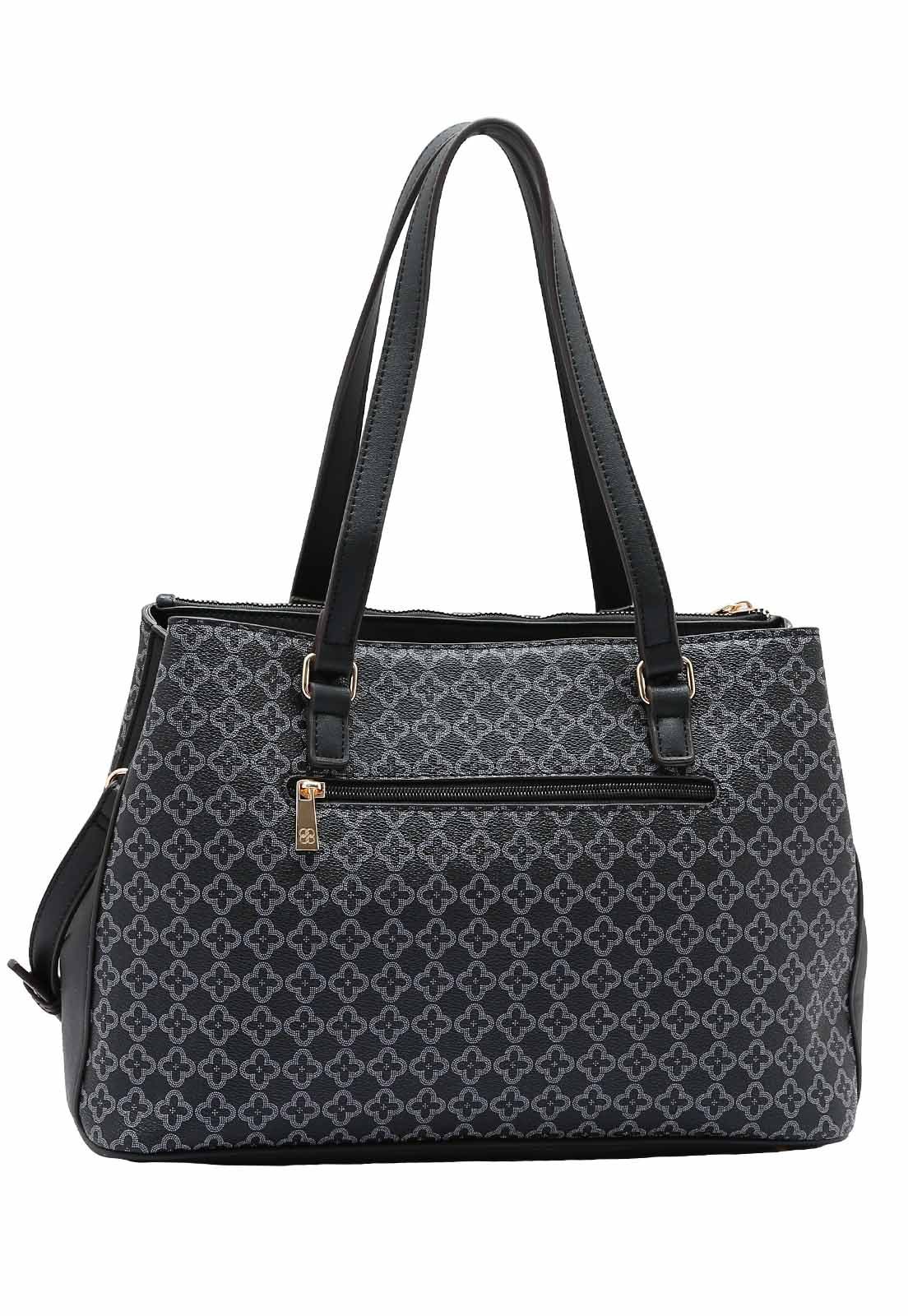Bolsa Feminina Chenson Original Elemento Grafico Ombro 3484842 Preto 3