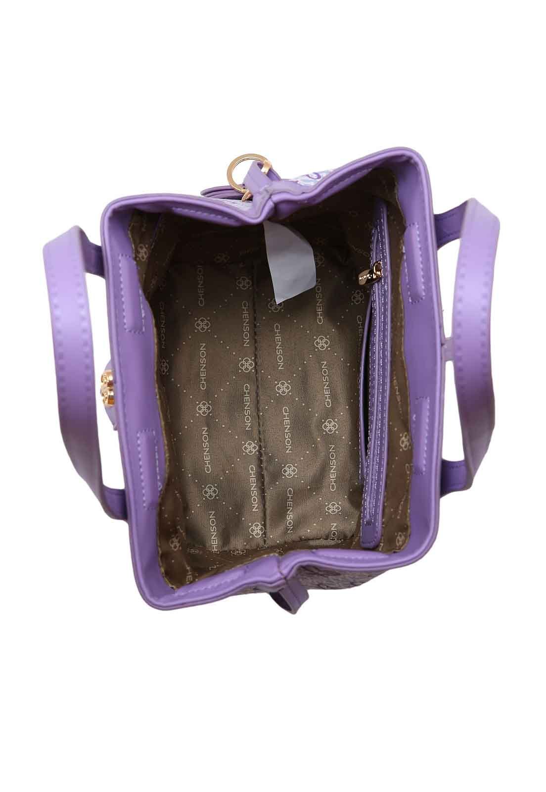Bolsa Feminina Chenson Original Little Heart Ombro 3484962 Roxo 4